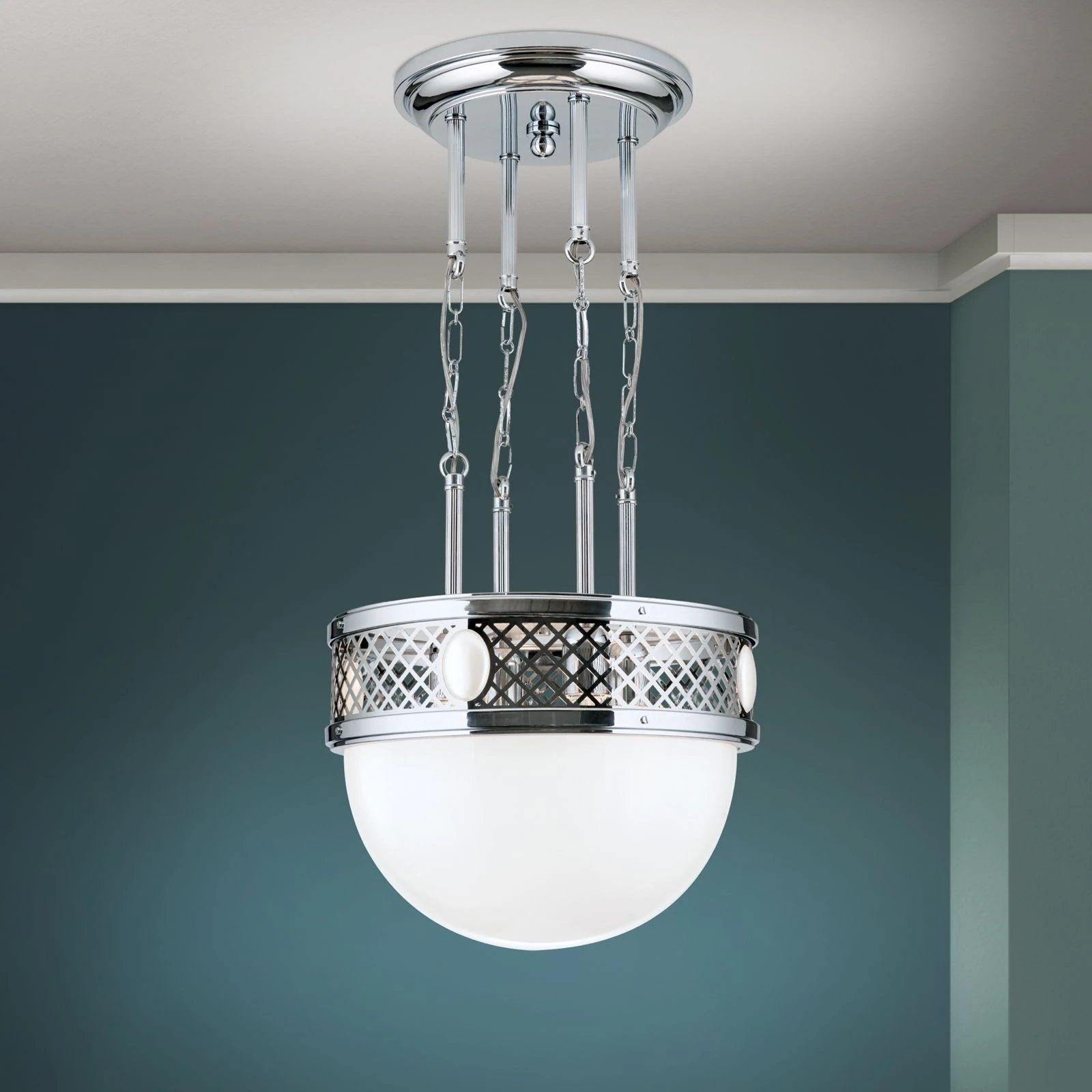 Viseća lampa ALT WIEN, sjajni nikl, 40cm - 1