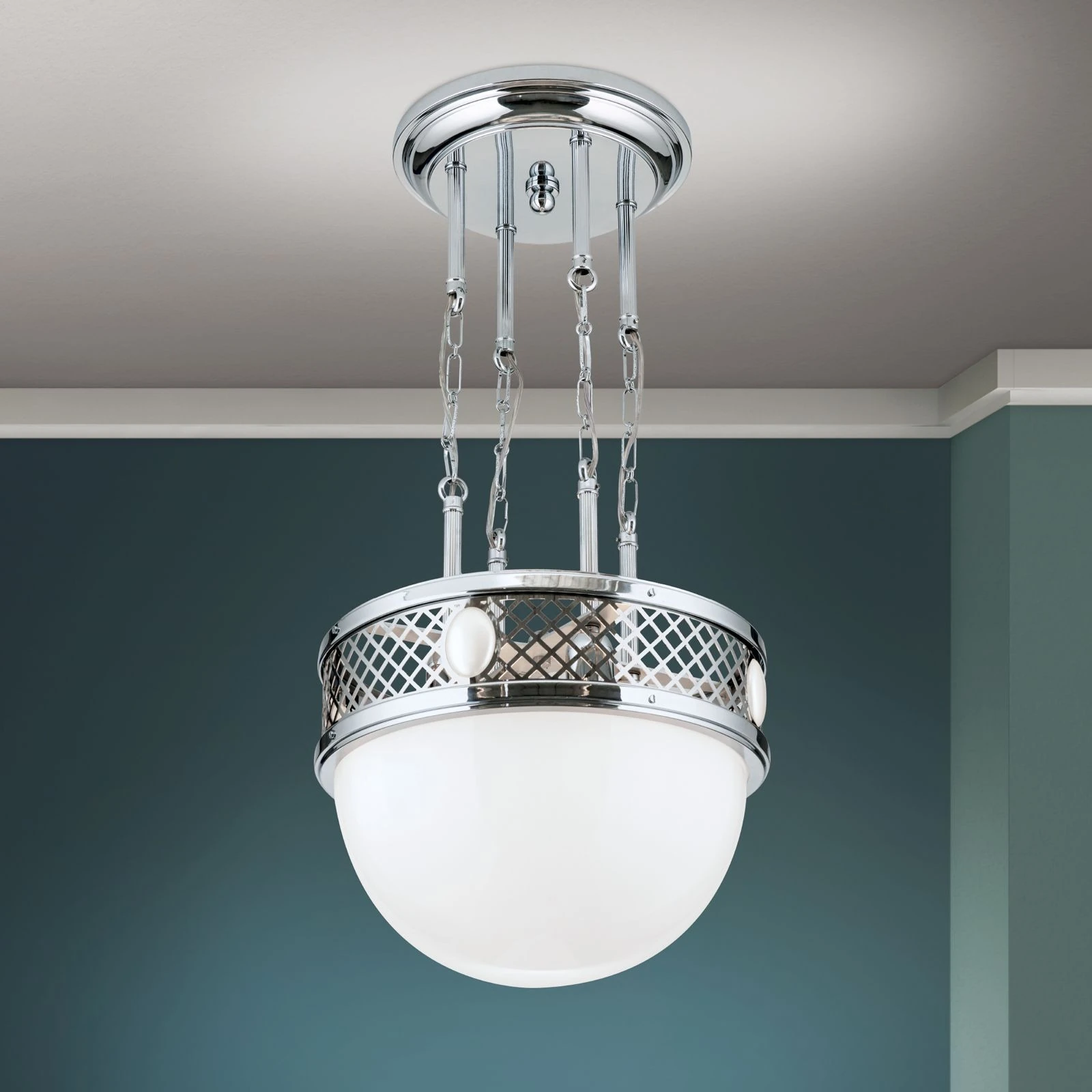 Viseća lampa ALT WIEN, sjajni nikl, 40cm - 2