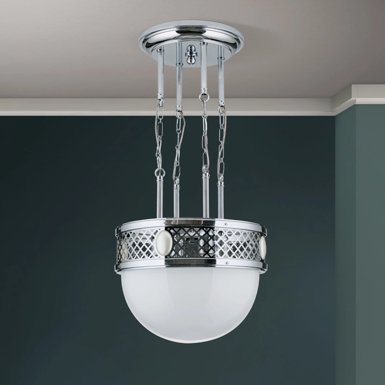 Viseća lampa ALT WIEN, sjajni nikl, 40cm - 3