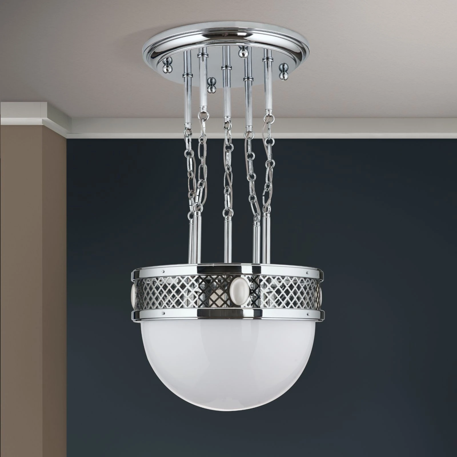 Viseća lampa ALT WIEN, sjajni nikl, 46cm - 3