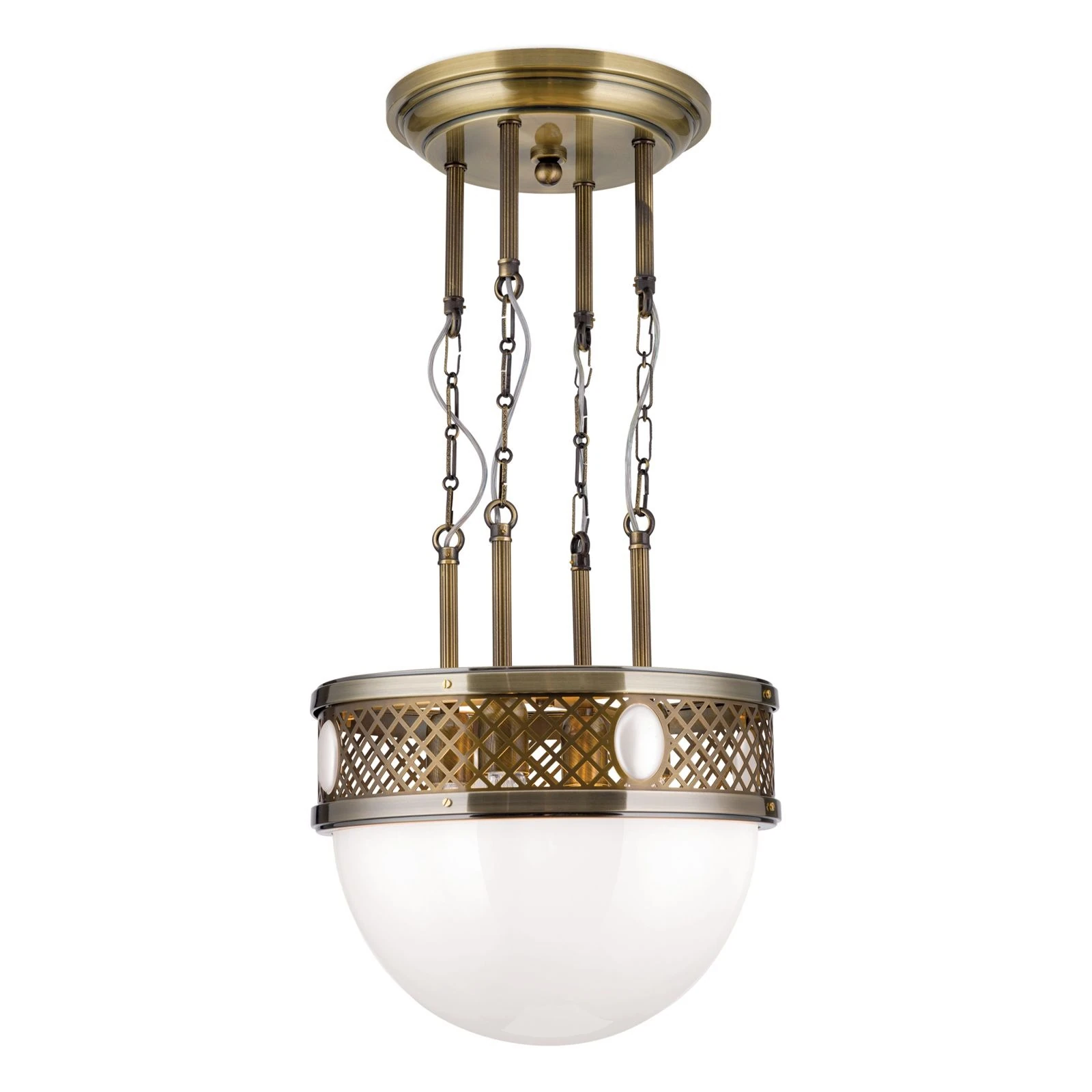 Viseća lampa Alt Wien, antik mesing, 40 cm - 4