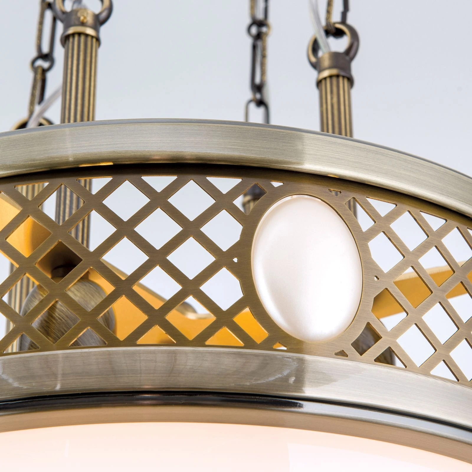 Viseća lampa Alt Wien, antik mesing, 40 cm - 6