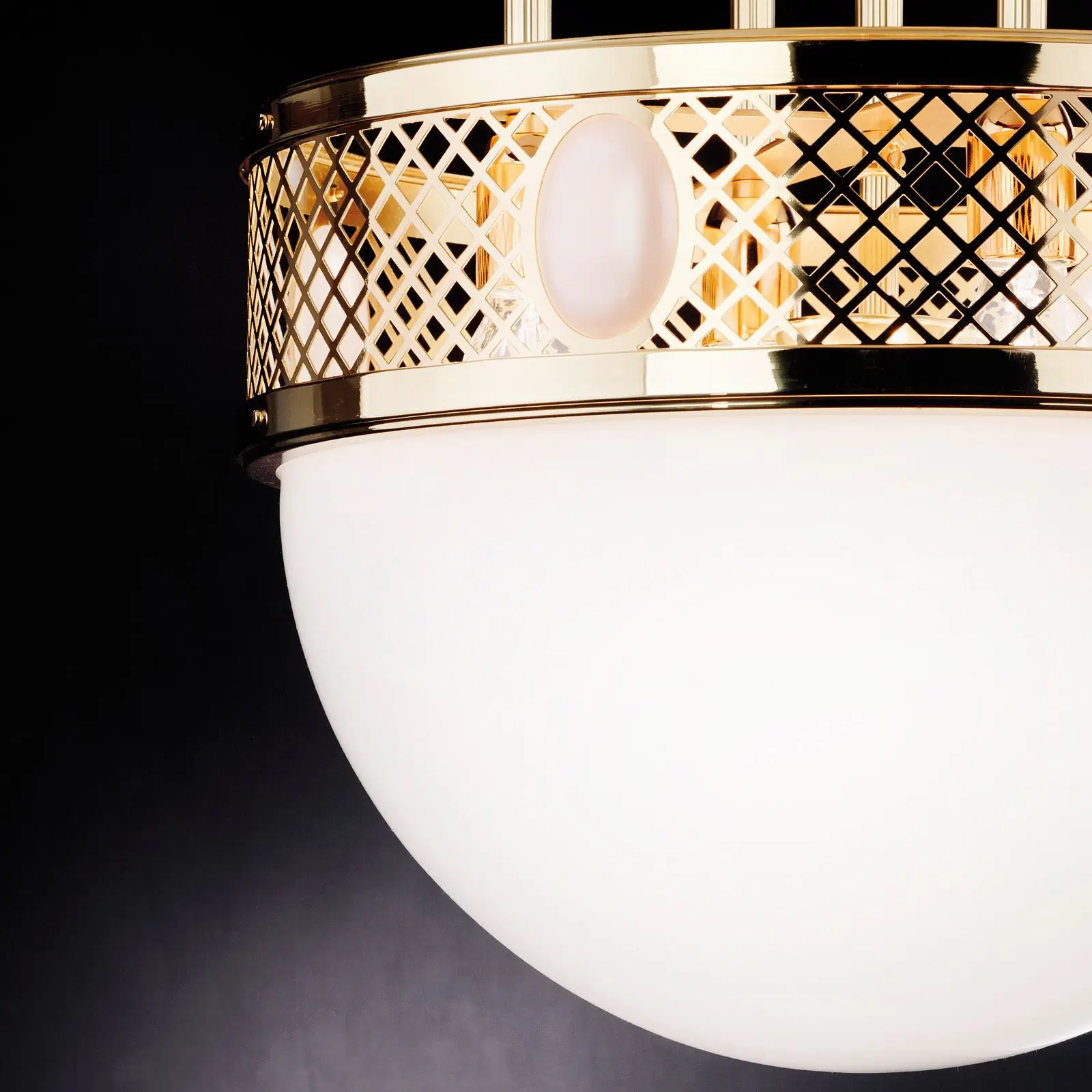 Viseća lampa ALT WIEN, sjajni mesing, 53cm - 2