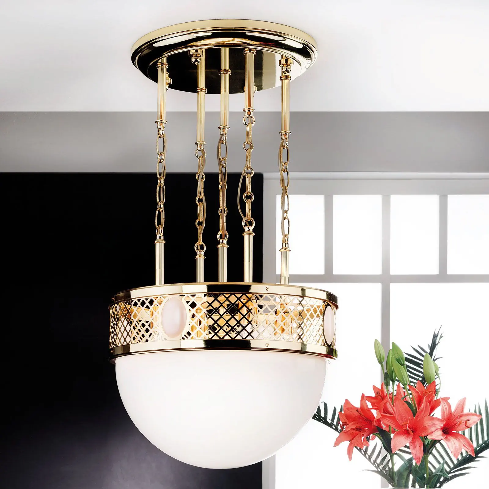 Viseća lampa ALT WIEN, sjajni mesing, 53cm - 6