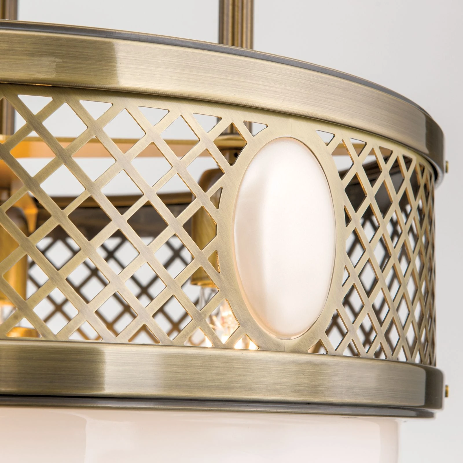 Viseća lampa ALT WIEN, antik mesing, 53 cm - 5