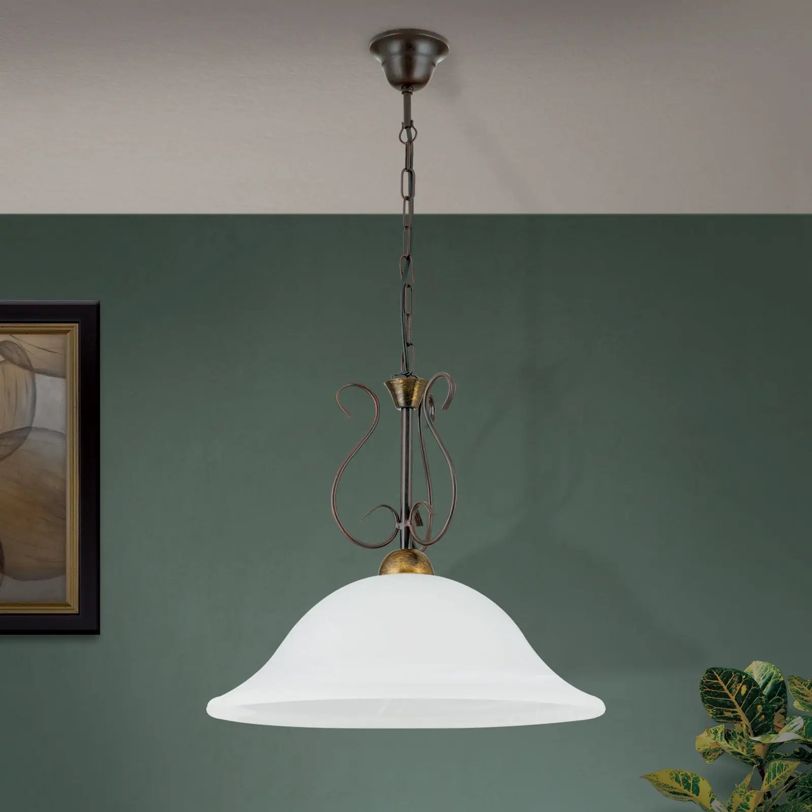 Viseća lampa LUDO, 1 izvor svetla, antikna - 3