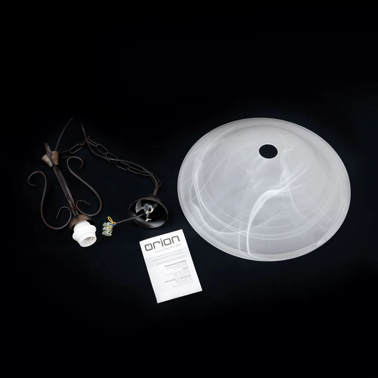 Viseća lampa LUDO, 1 izvor svetla, antikna - 8