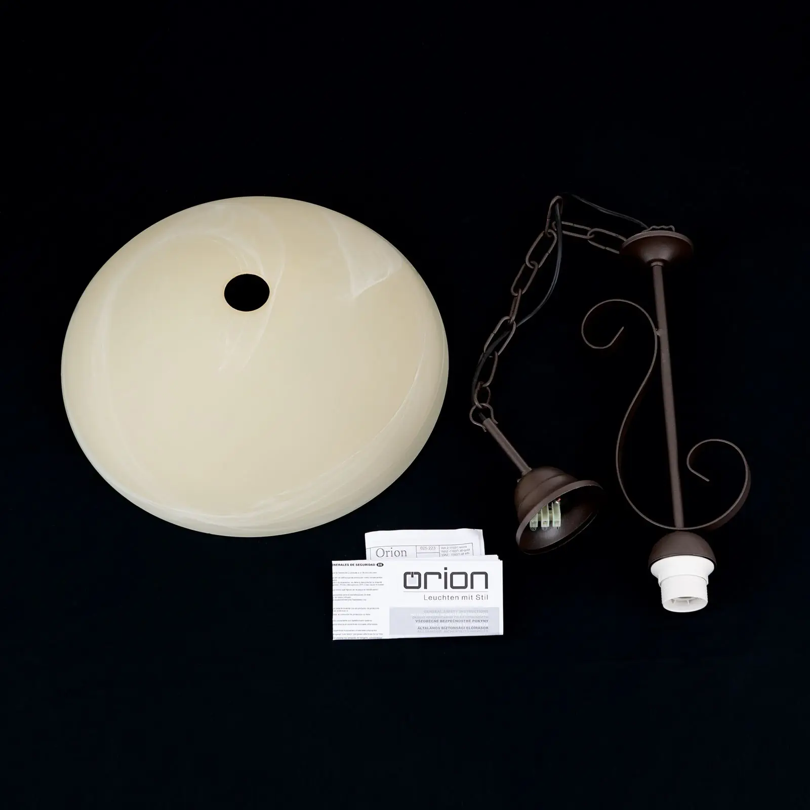 Viseća lampa ELLA, 1 izvor svetla, antik - 8