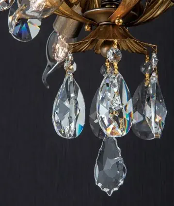 Viseća lampa MIRAMARE, 3 izvora svetla, srebrno-zlatna - 6