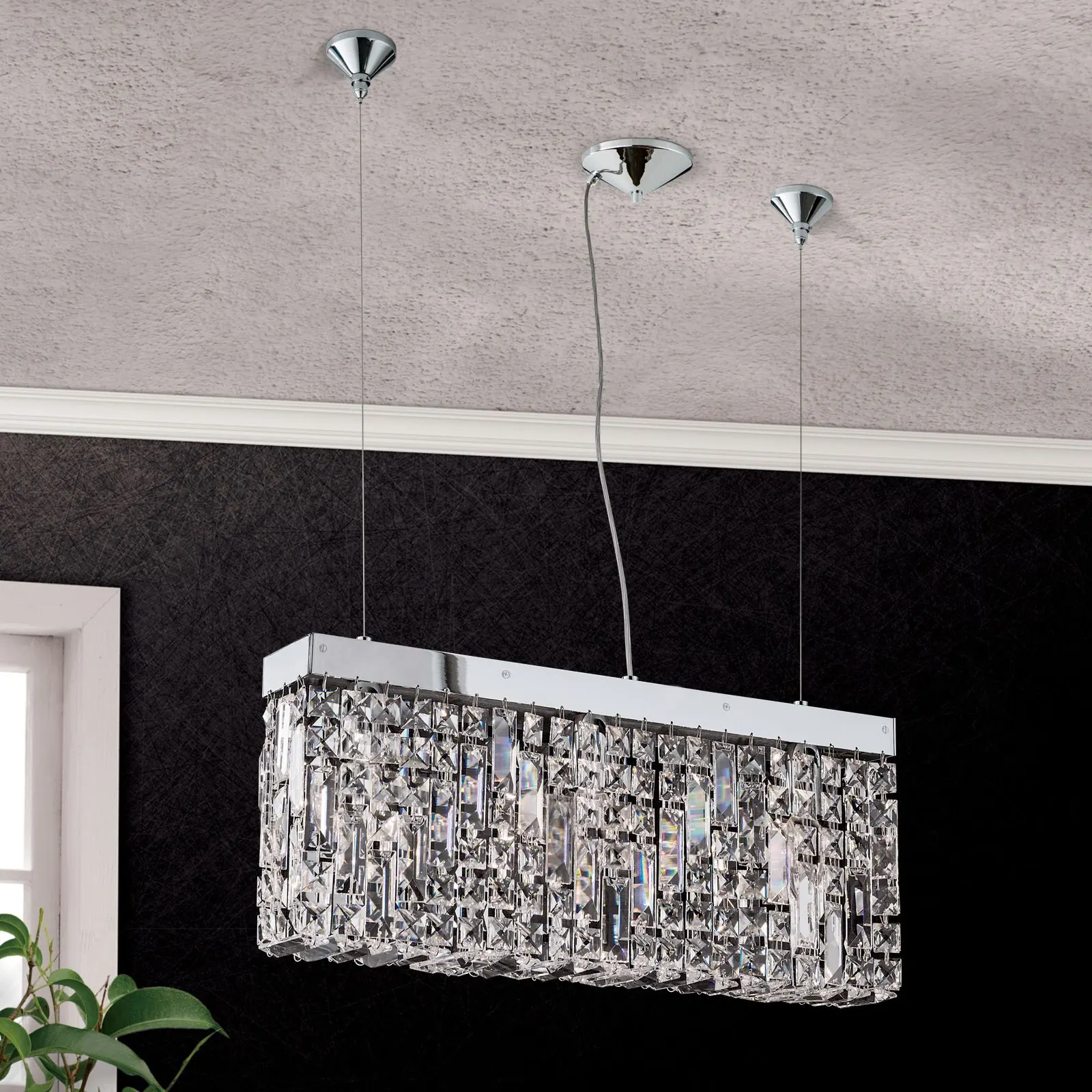 Viseća lampa RING, hrom, 50 cm