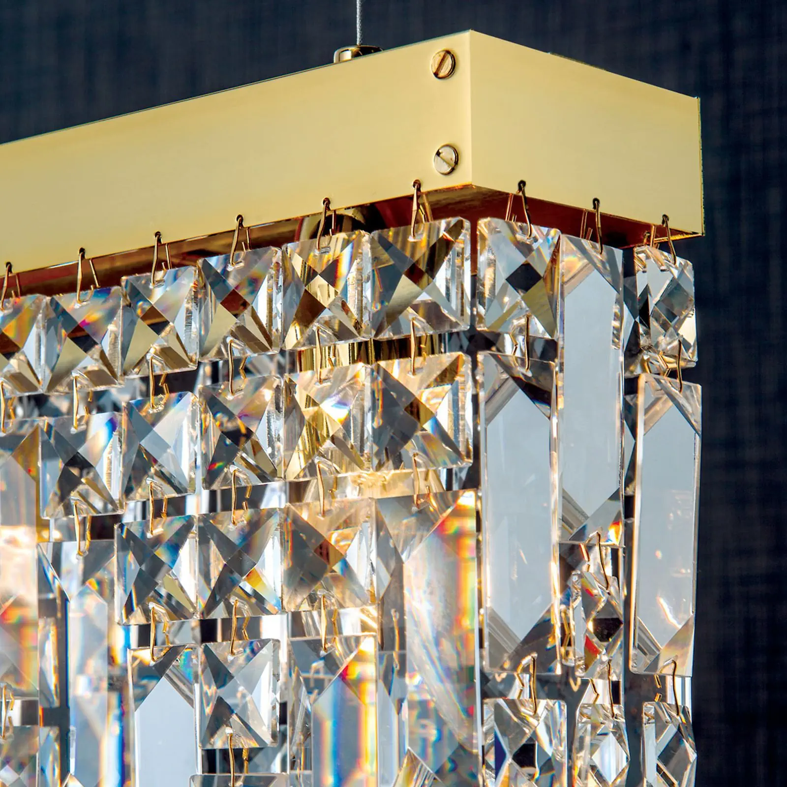 Viseća lampa RING, zlatna, 90 cm - 2