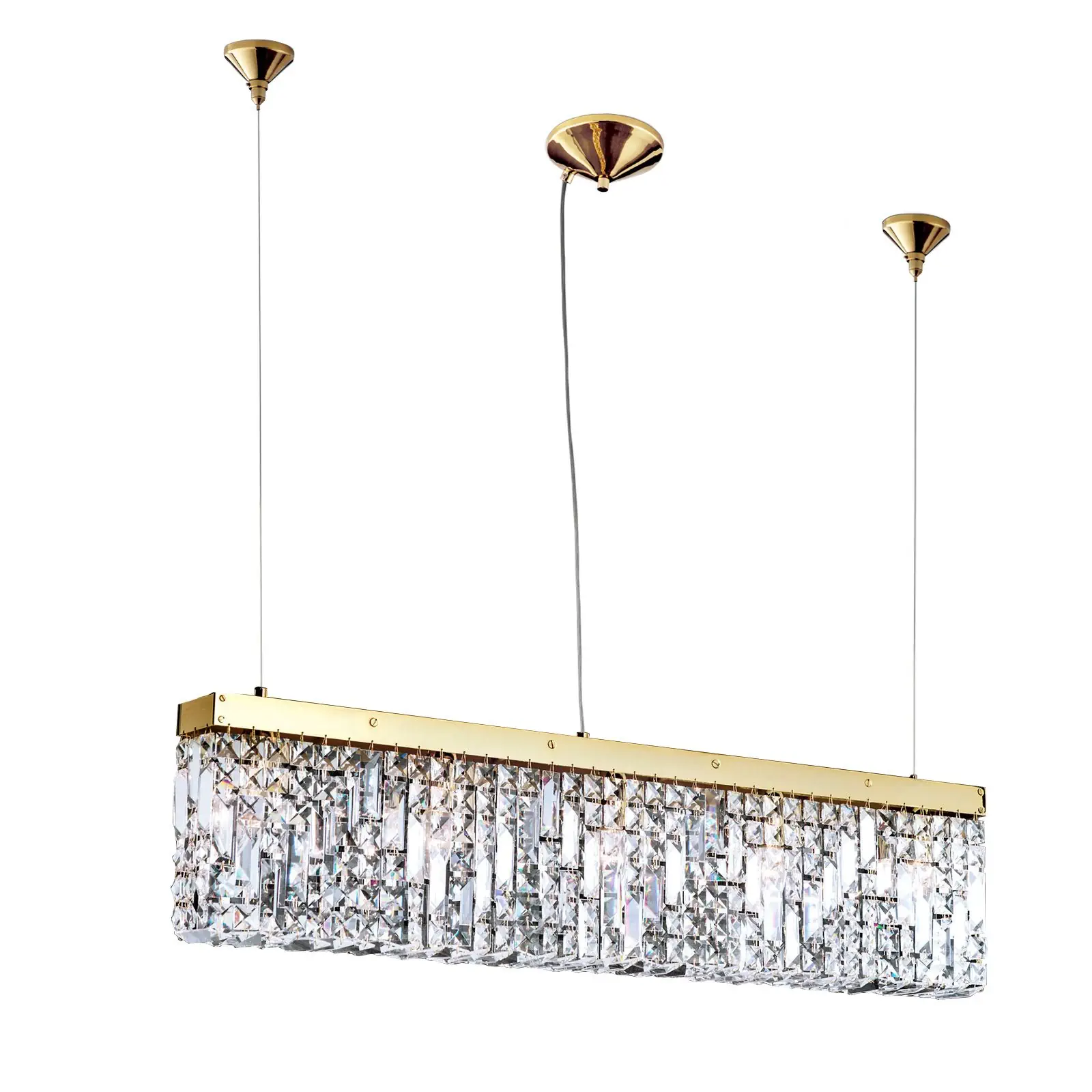 Viseća lampa RING, zlatna, 90 cm - 3