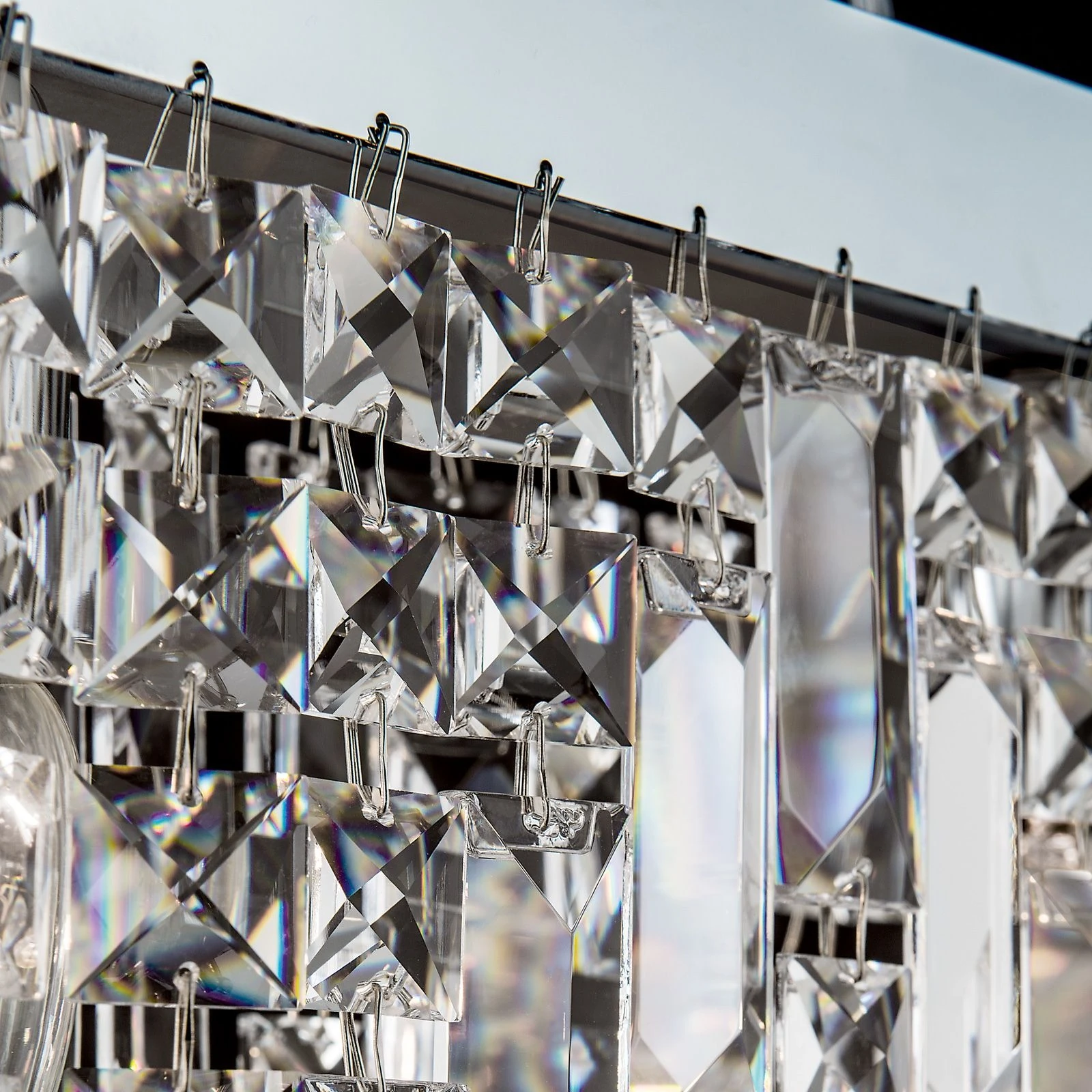 Viseća lampa RING, 5 izvora svetla, 90 cm, hromirana - 2