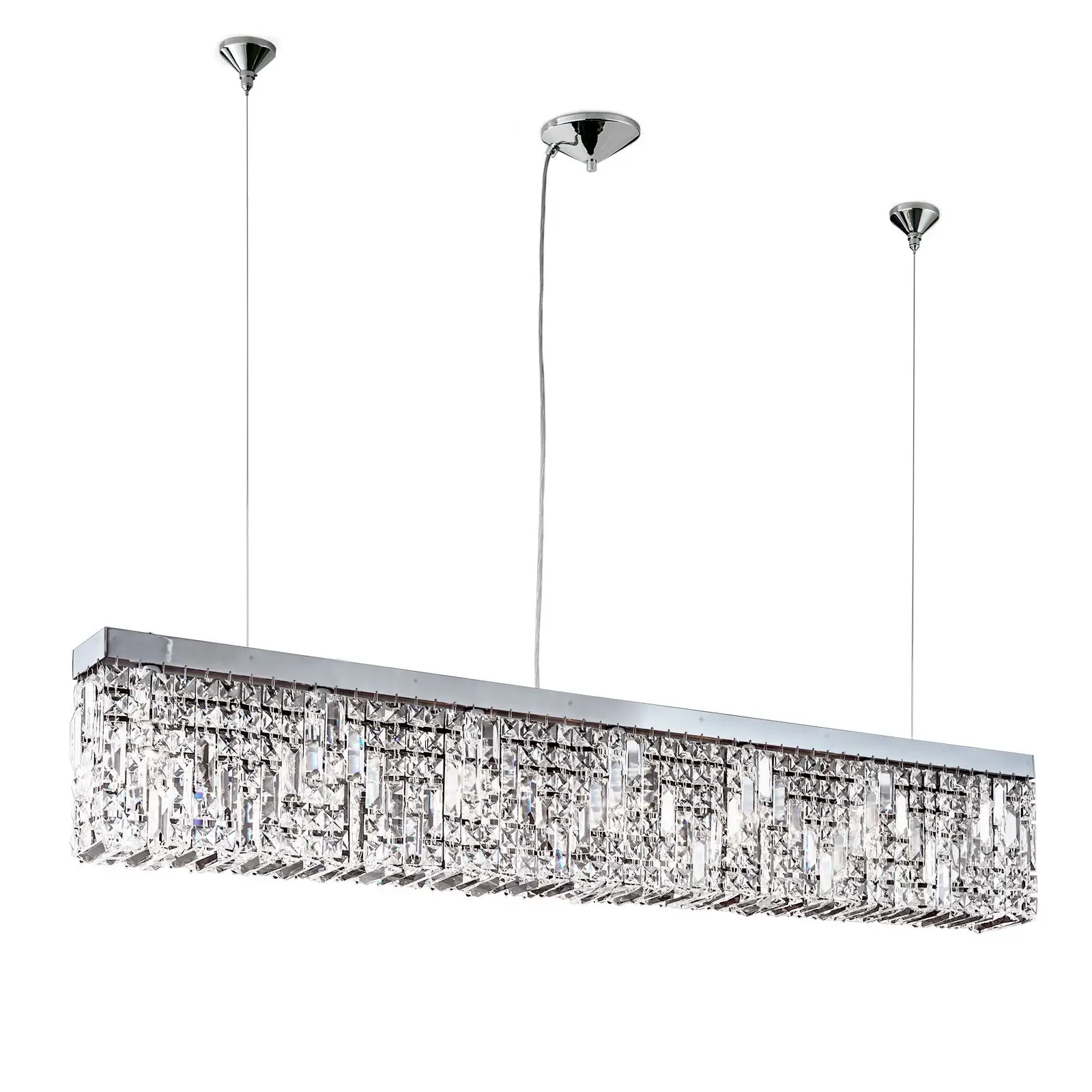Viseća lampa RING, hrom, 130 cm - 4