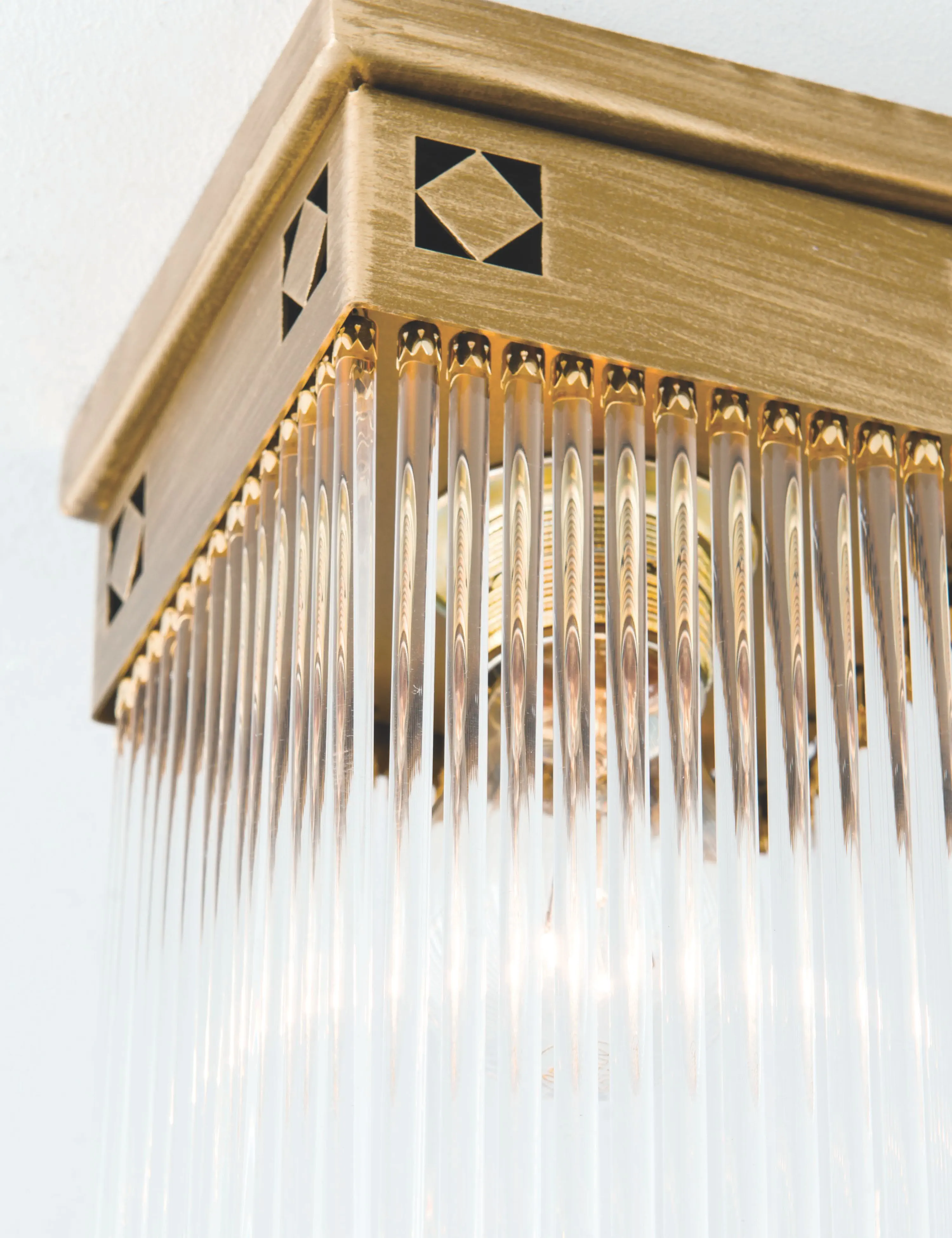 Viseća lampa ART QUATRO, 1 izvor svetla, antik bronza - 8