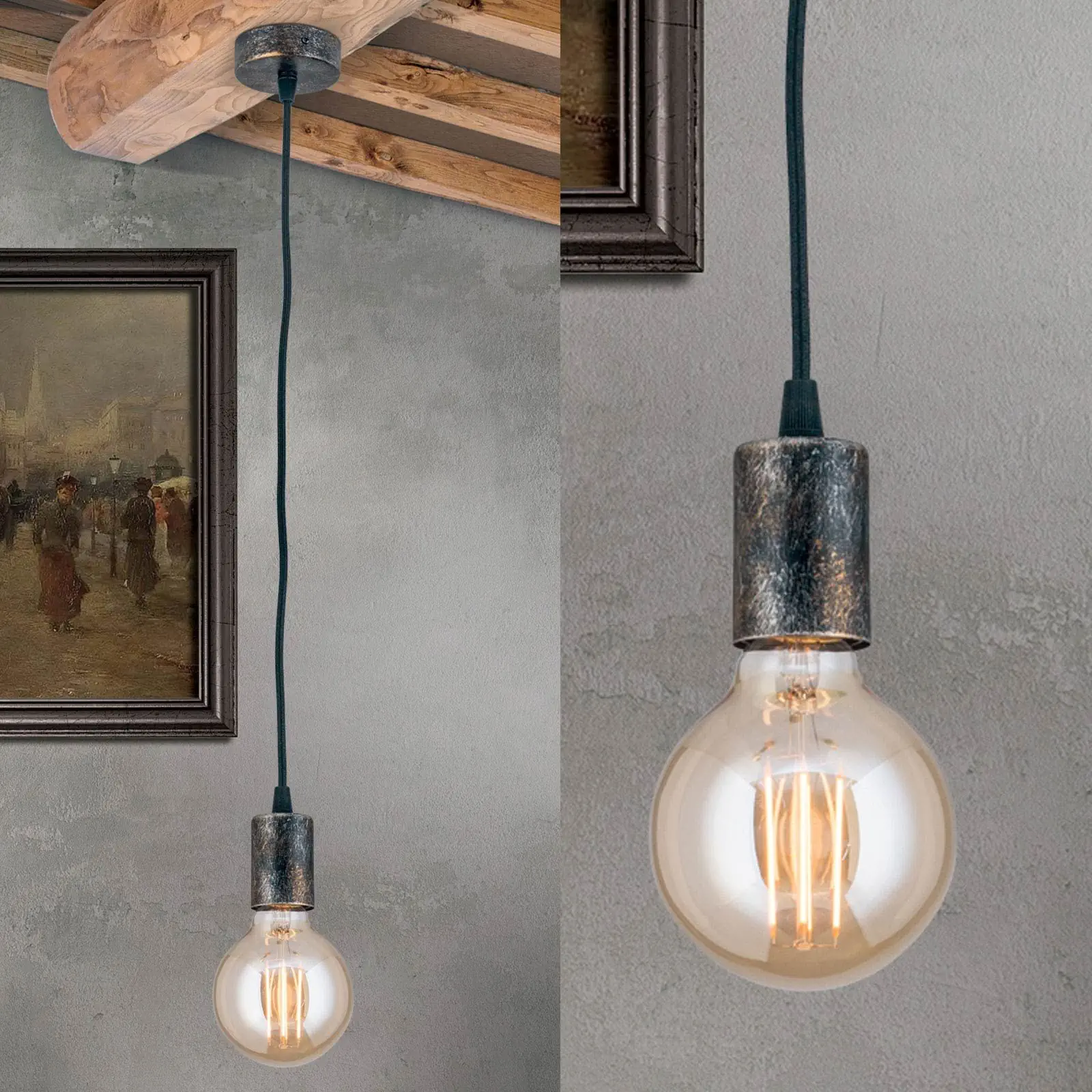 Viseća lampa RETRO, vintage - 1