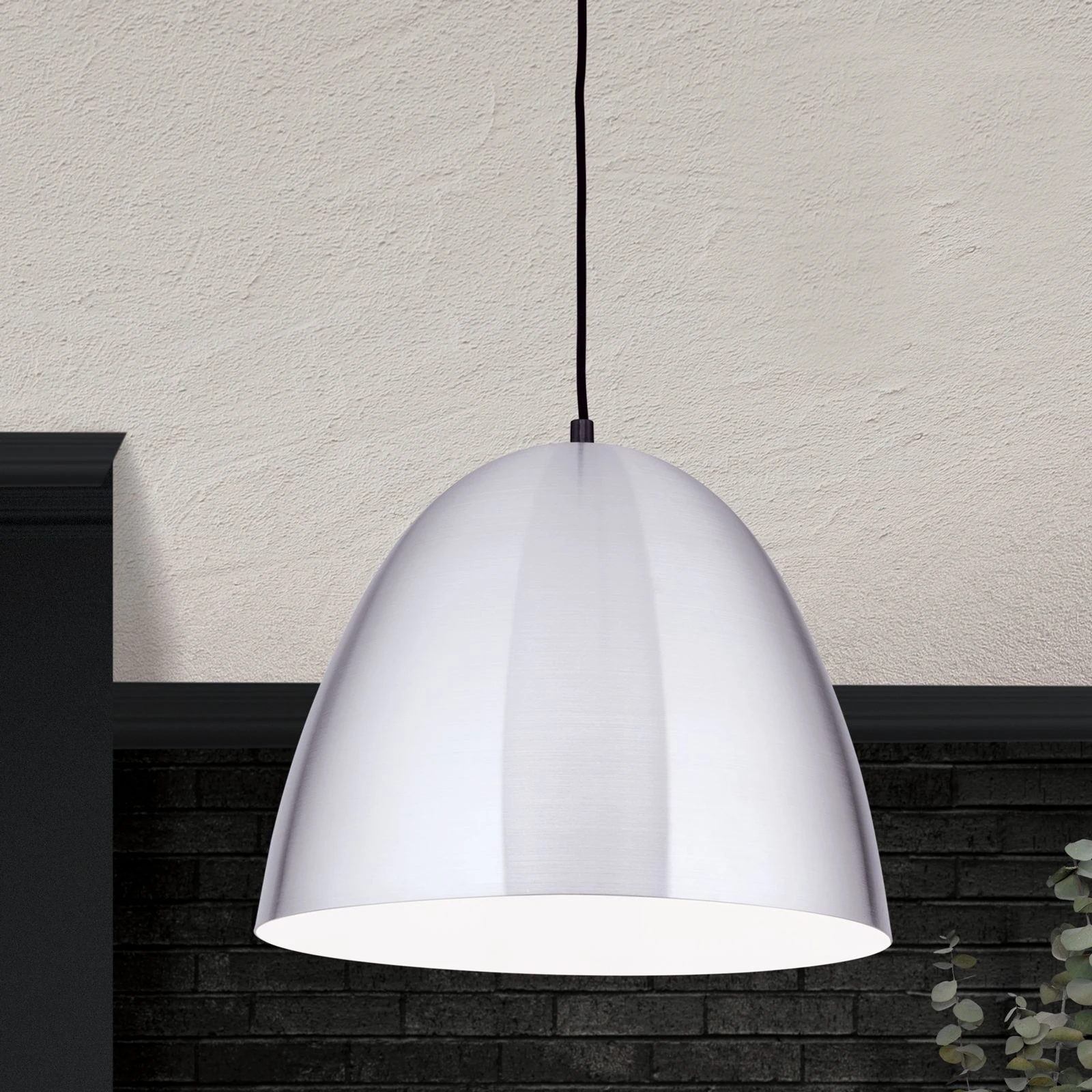 Viseća lampa LOFT, mat aluminijum, Ø 40 cm - 1
