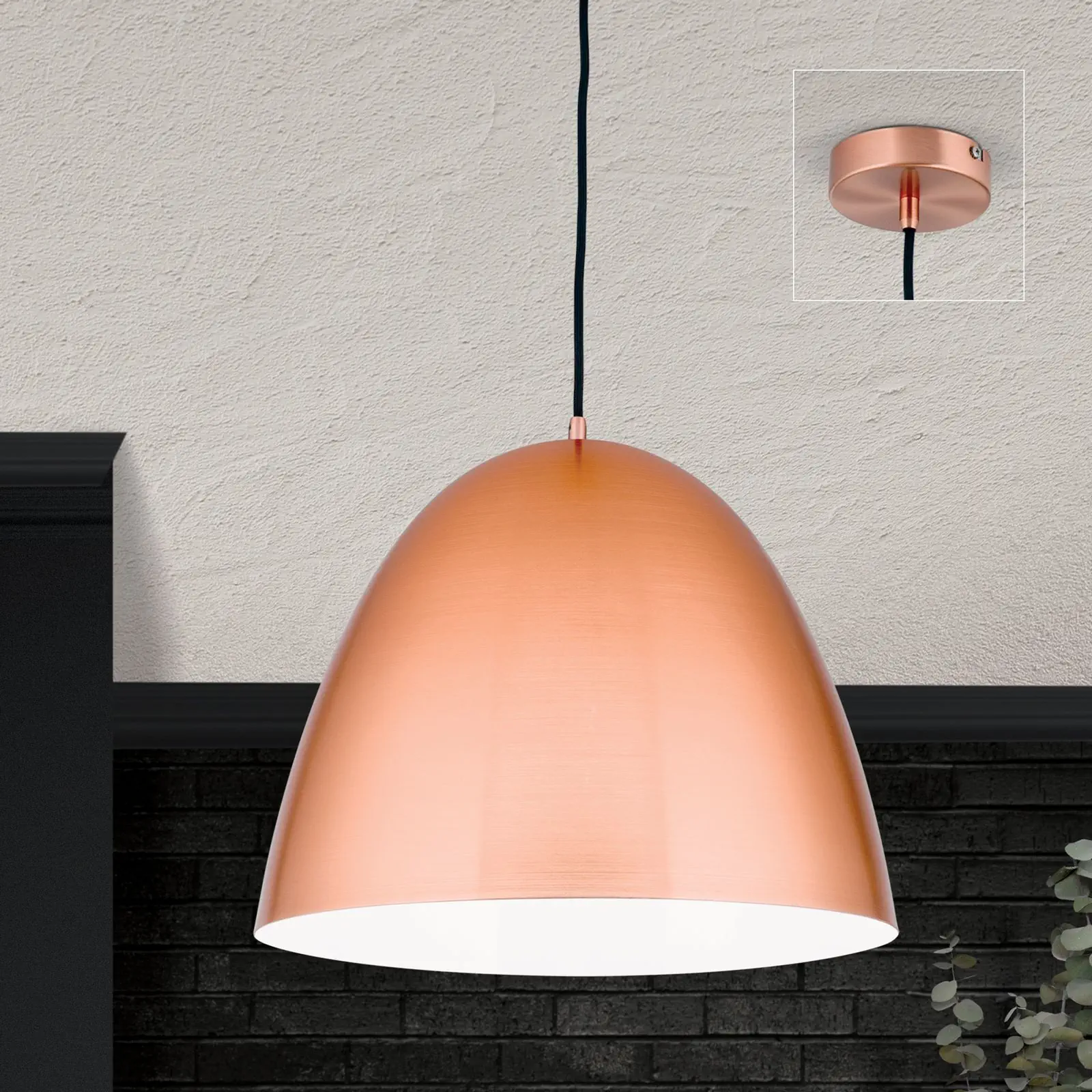Viseća lampa LOFT, mat bakar, 40 cm - 1