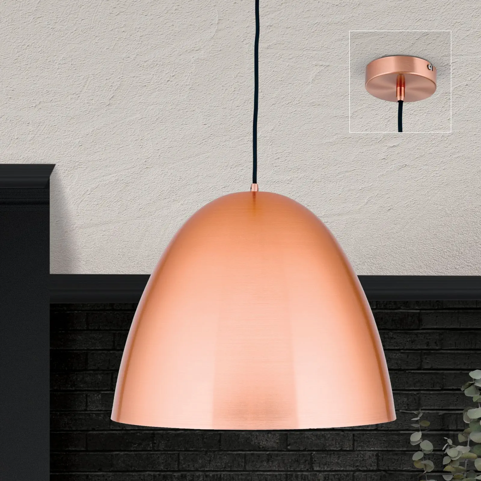 Viseća lampa LOFT, mat bakar, 40 cm - 2