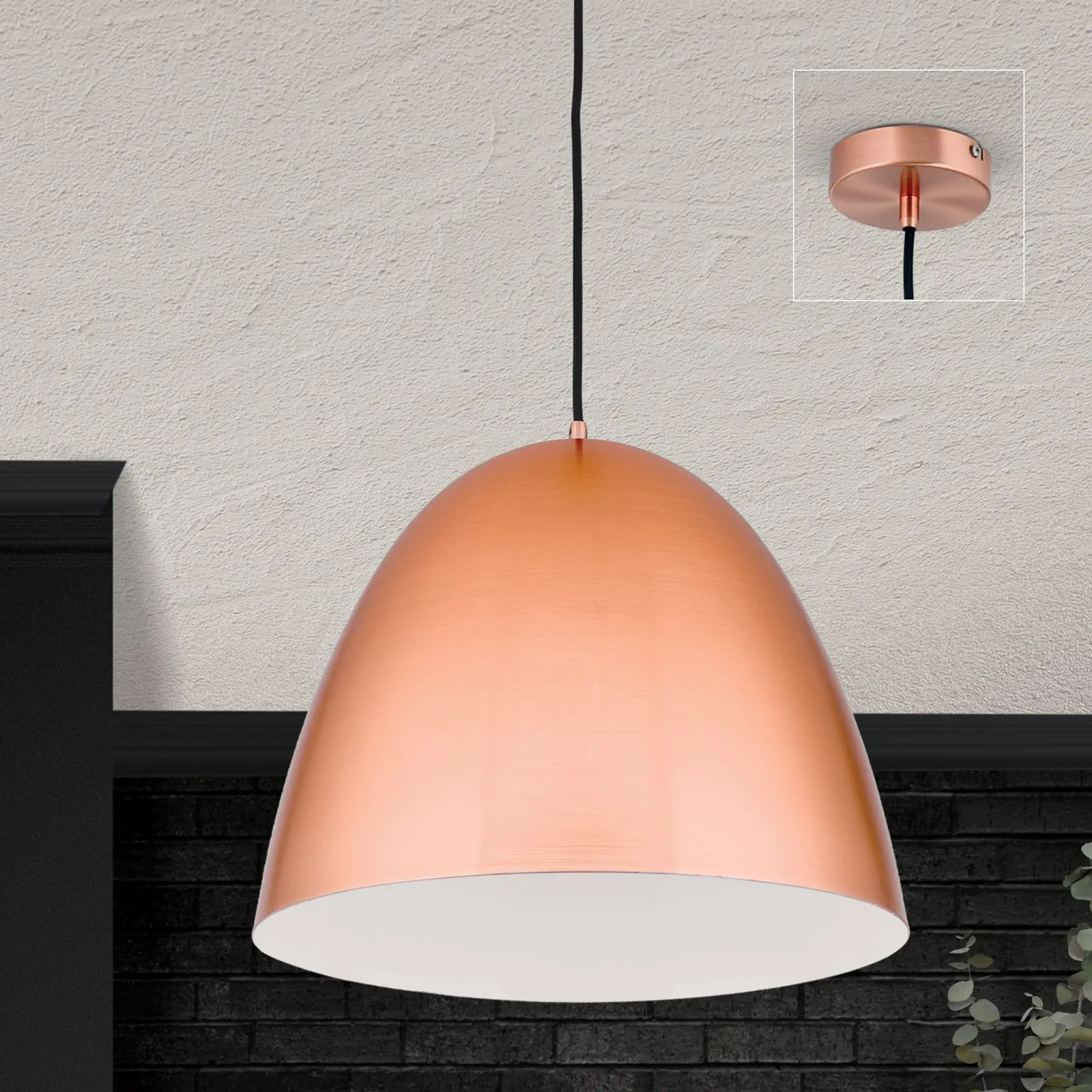 Viseća lampa LOFT, mat bakar, 40 cm - 3