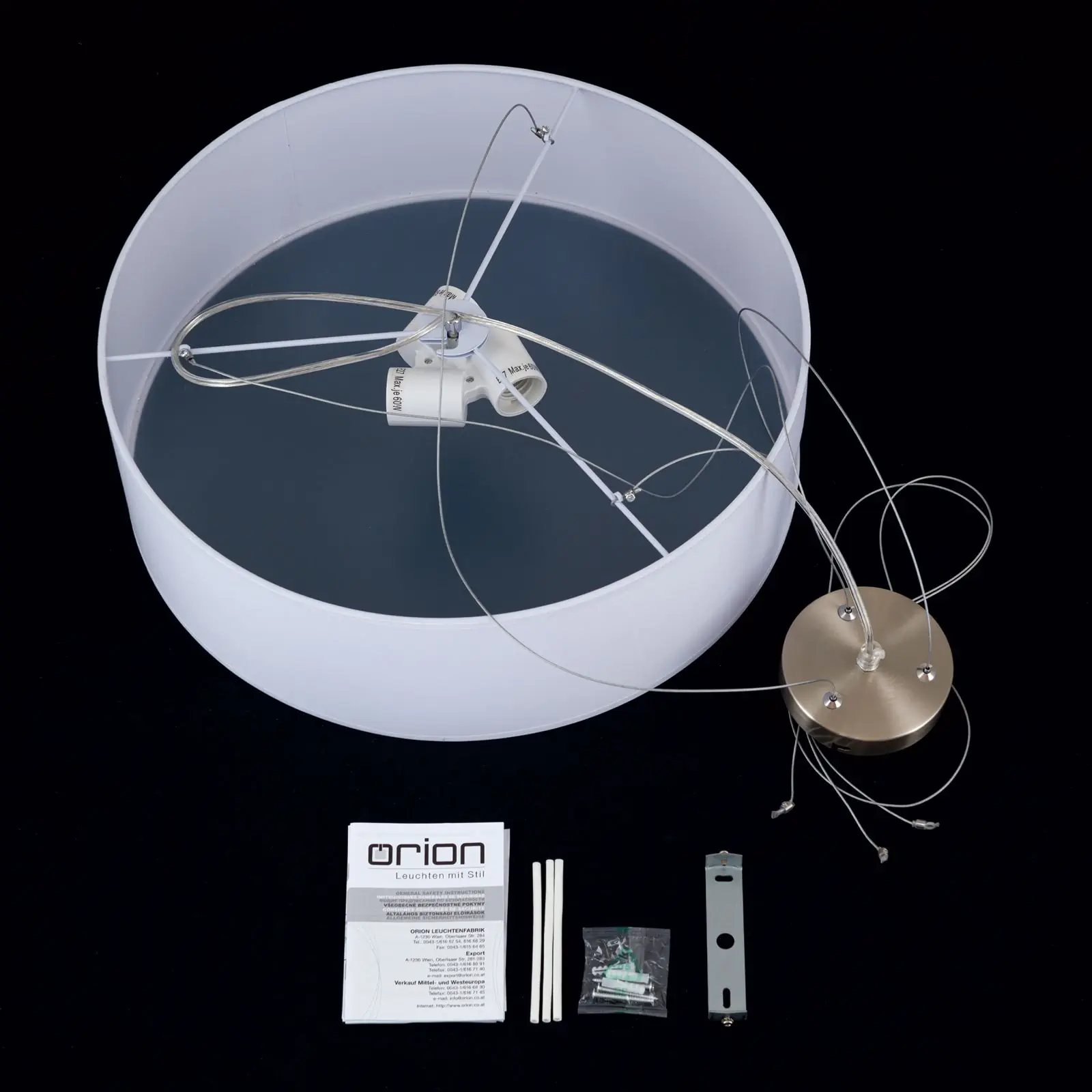 Viseća lampa UFO, bela - 8