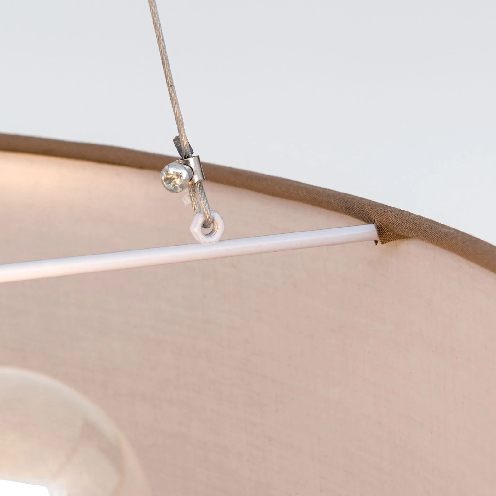 Viseća lampa UFO, belo-braon abažur - 6