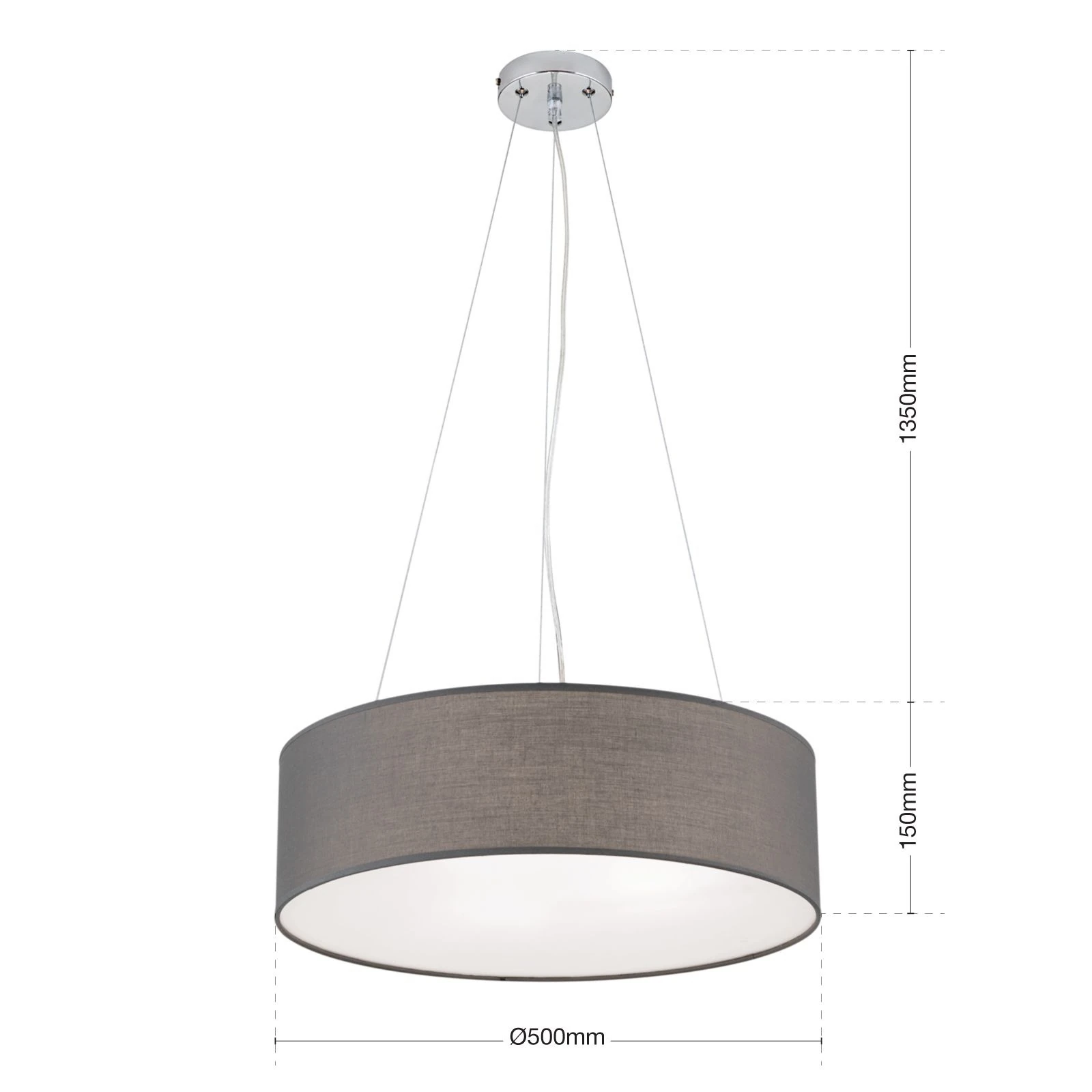 Viseća lampa UFO, siva - 7