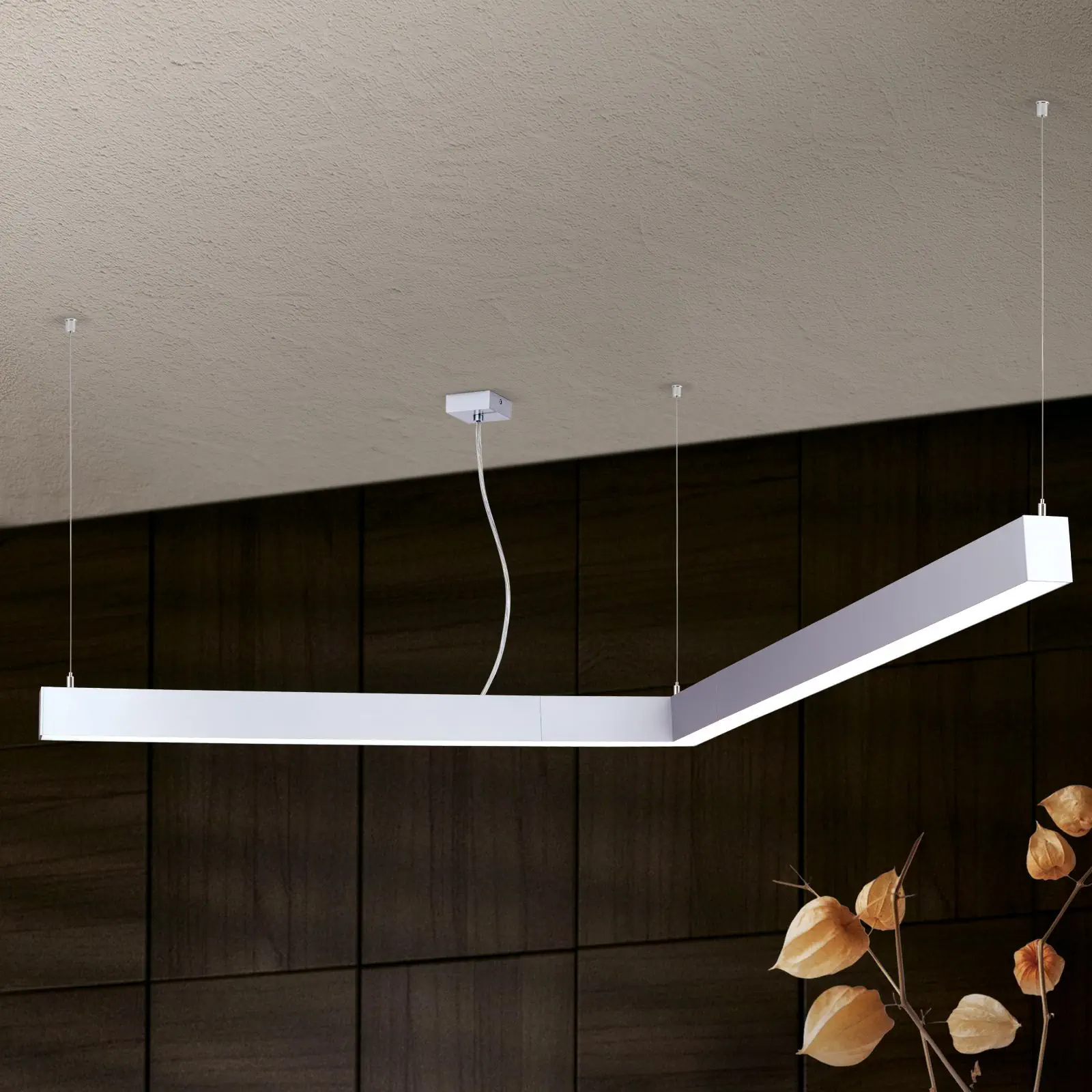 LED šipkasta lampa BROOKLYN, ugaoni element, 3000 K - 7