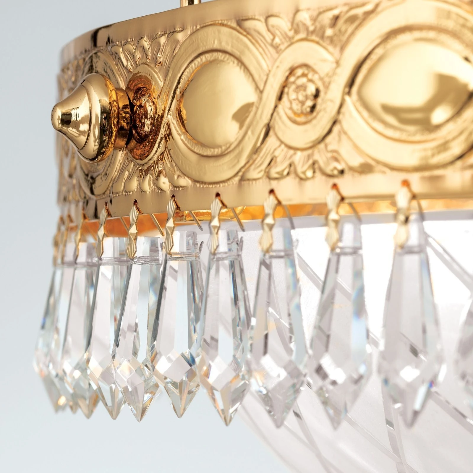 Viseća lampa EMPIRE CRYSTAL, 6 izvora svetla, 24-karatno pozlaćeno - 3