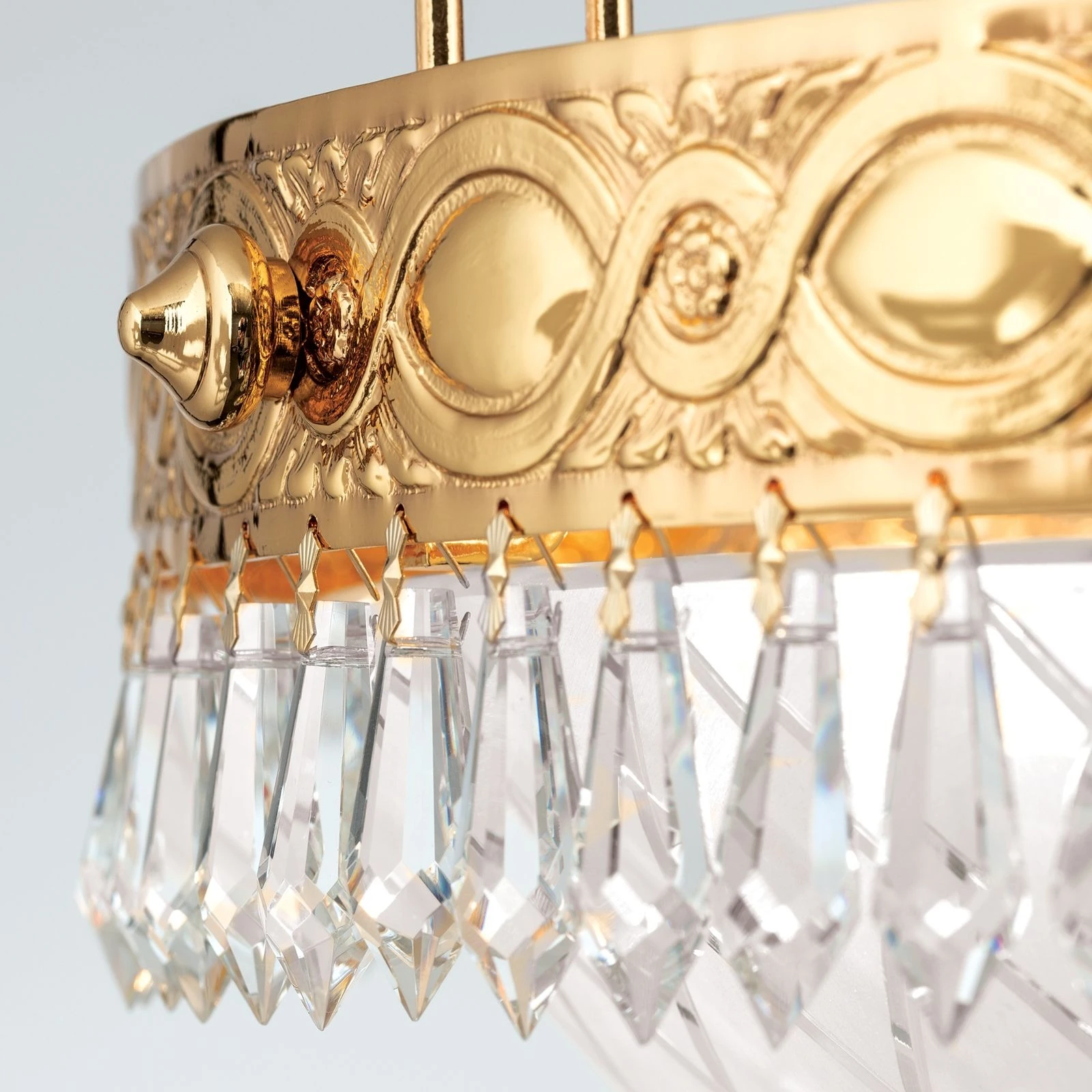 Viseća lampa EMPIRE CRYSTAL, 6 izvora svetla, 24-karatno pozlaćeno - 5