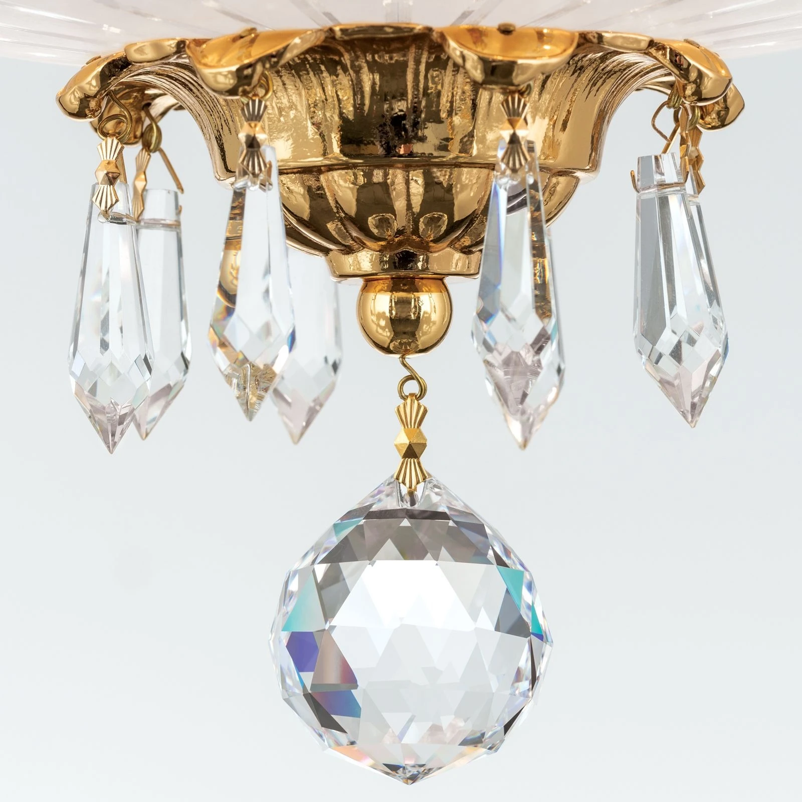 Viseća lampa EMPIRE CRYSTAL, 6 izvora svetla, 24-karatno pozlaćeno - 6