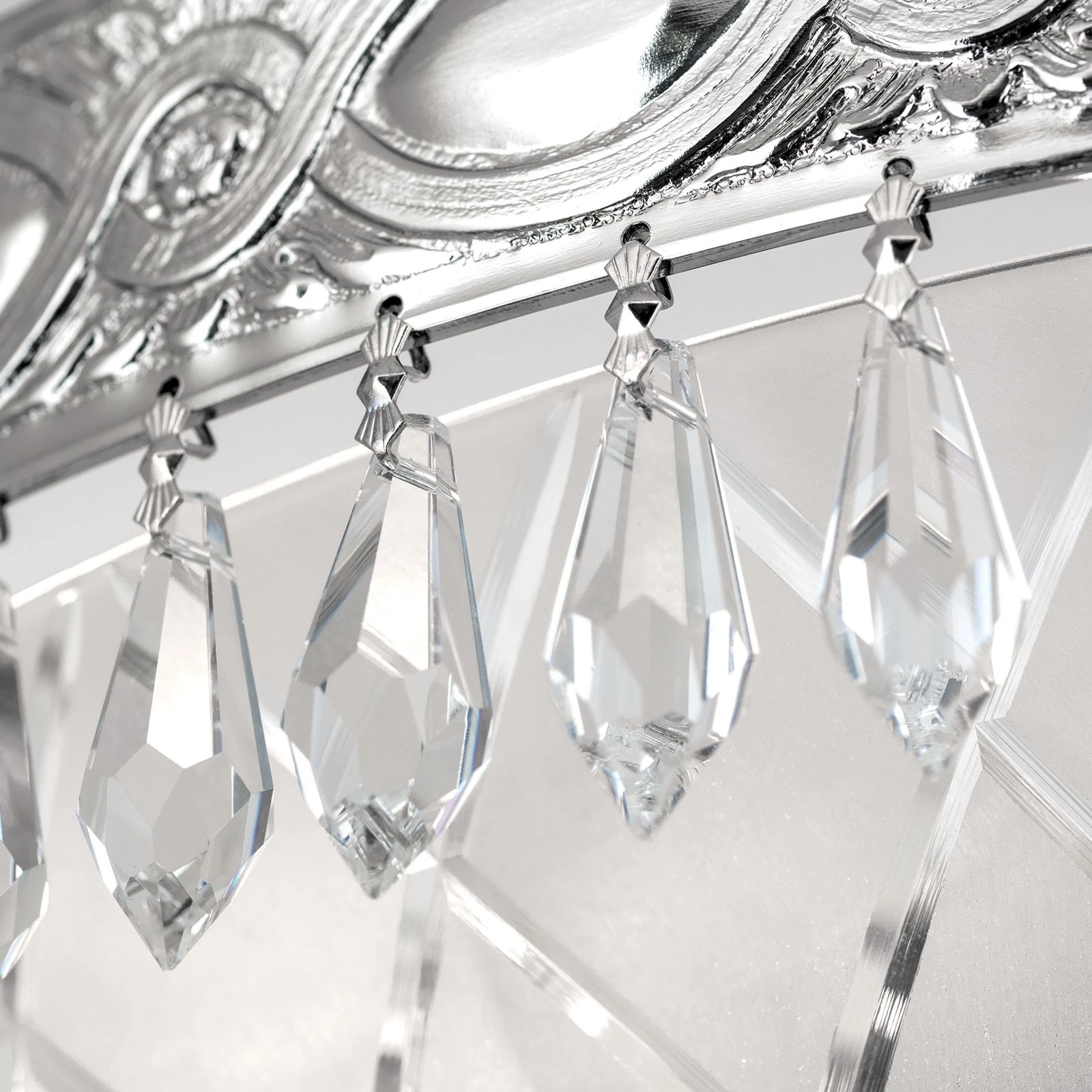 Viseća lampa EMPIRE CRYSTAL, 6 izvora svetla, antik srebro - 6