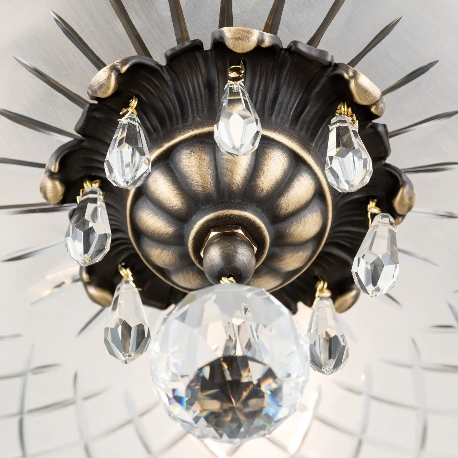 Viseća lampa EMPIRE CRYSTAL, 6 izvora svetla, zlato - 3