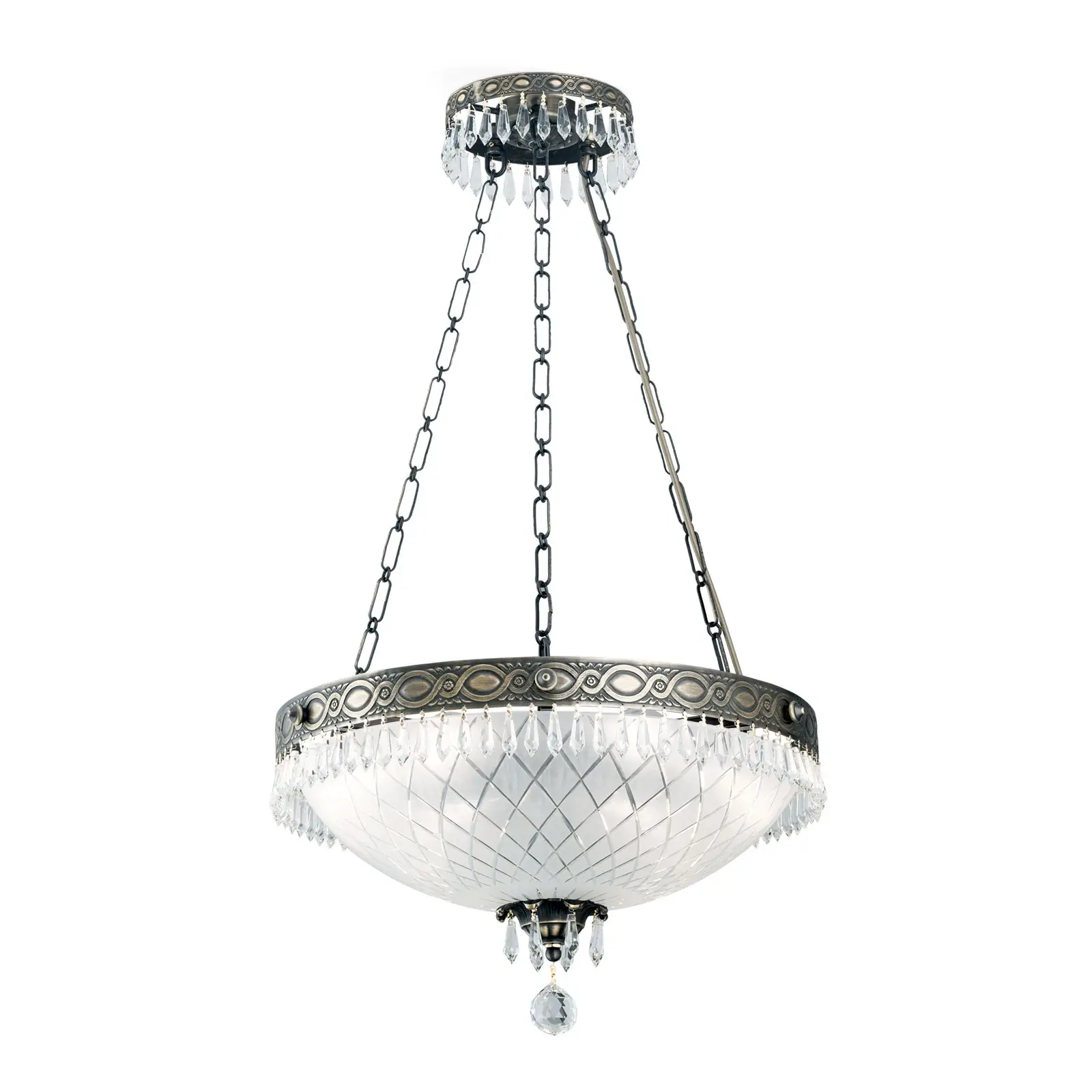 Viseća lampa EMPIRE CRYSTAL, 6 izvora svetla, zlato - 4