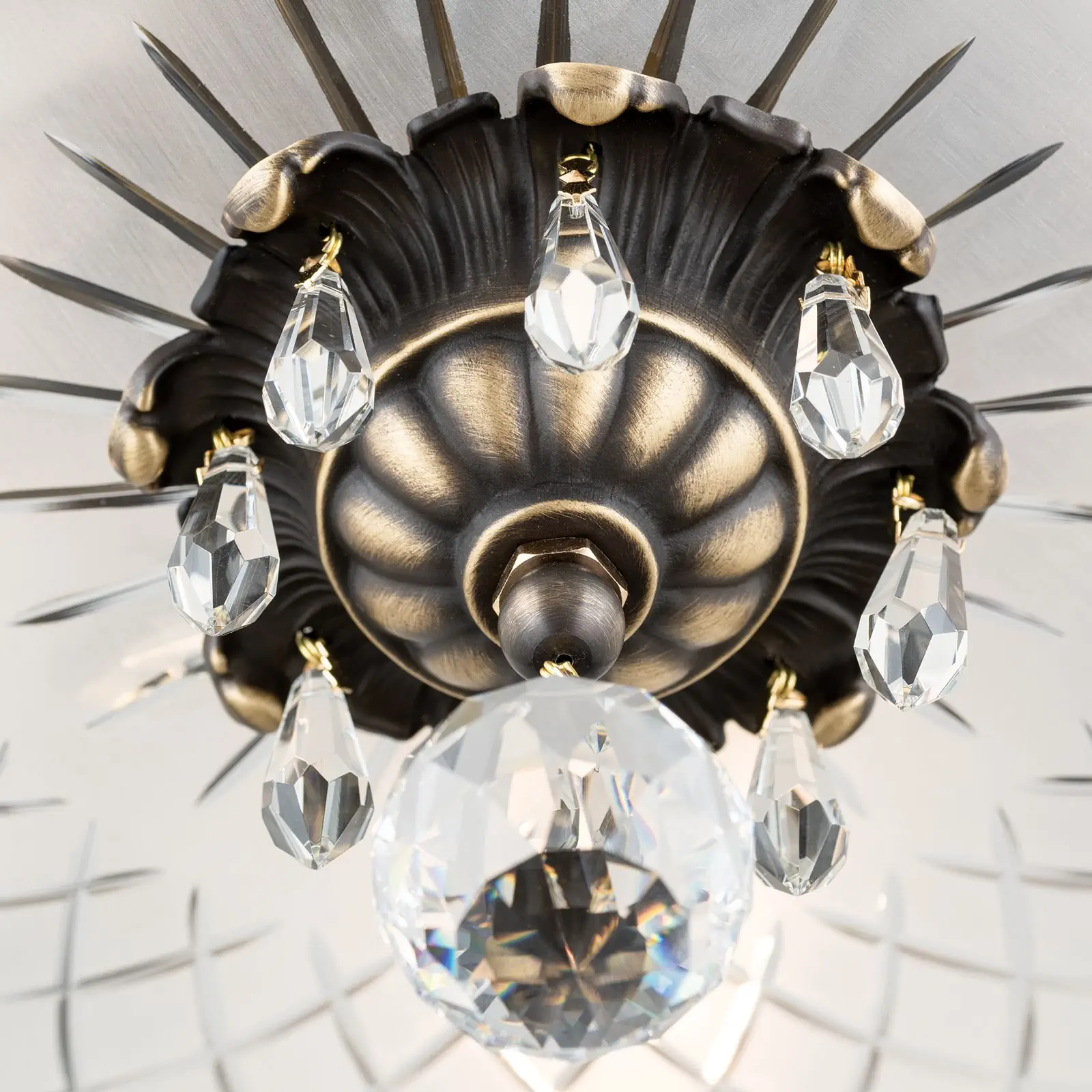 Viseća lampa EMPIRE CRYSTAL, 6 izvora svetla, zlato - 5