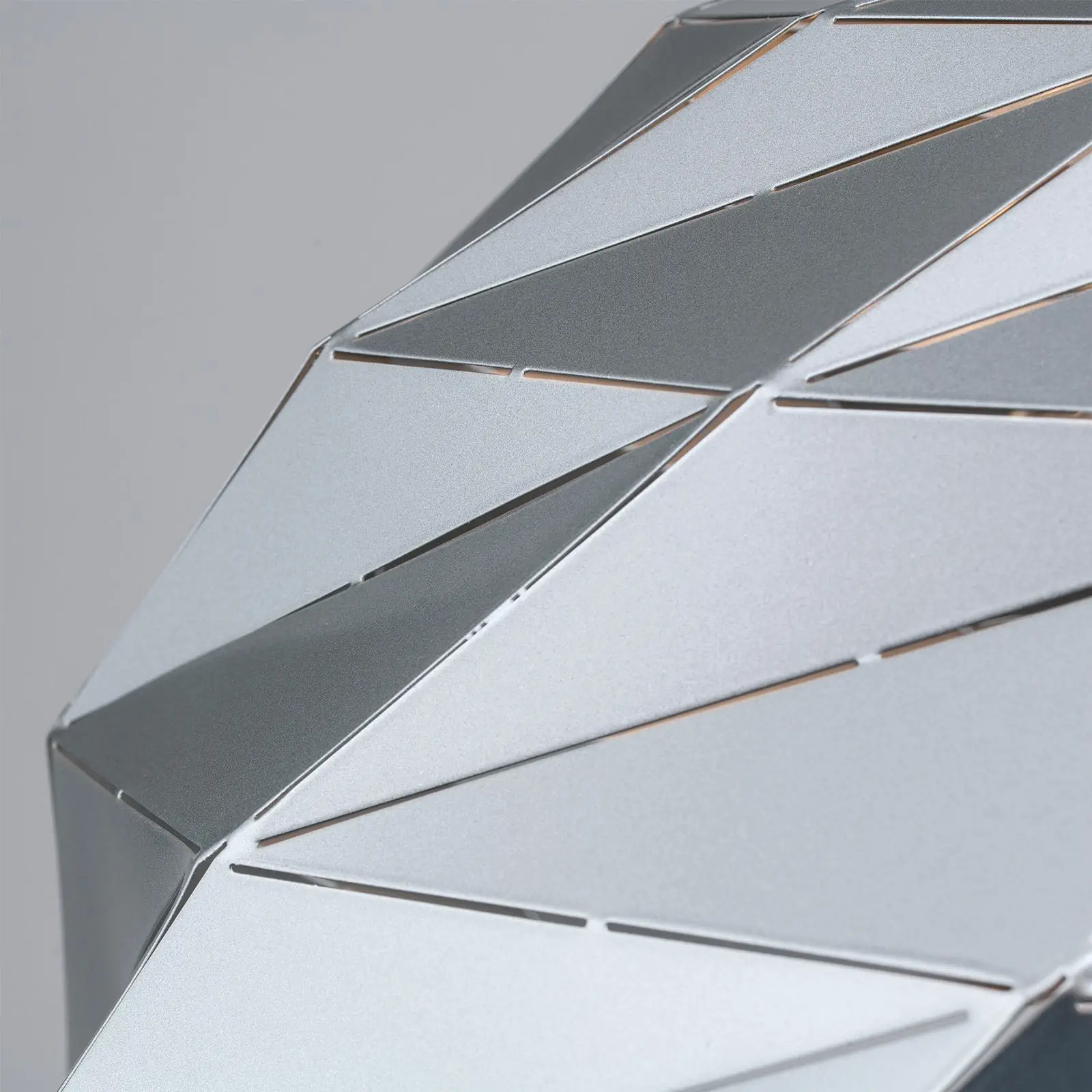 Viseća lampa ORIGAMI, 3 izvora svetla, srebrna - 6