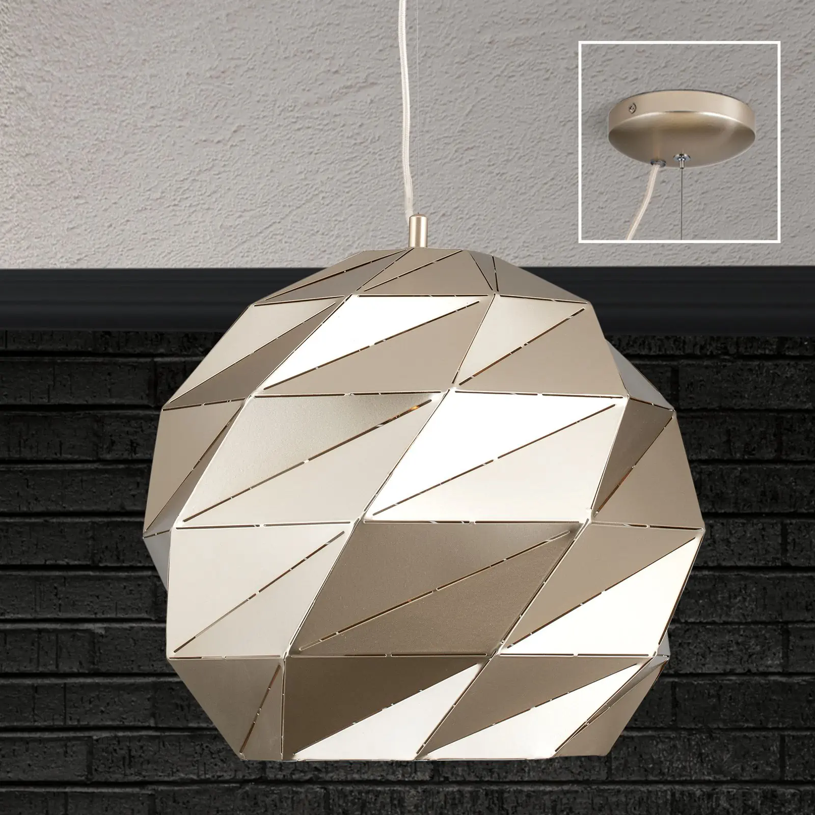 Viseća lampa ORIGAMI, zlato - 2