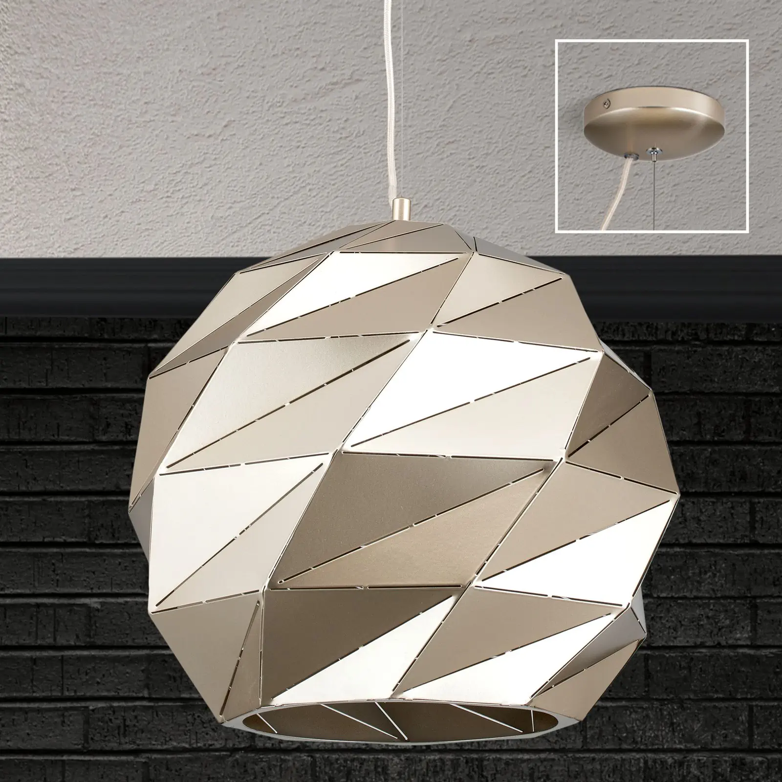 Viseća lampa ORIGAMI, zlato - 3