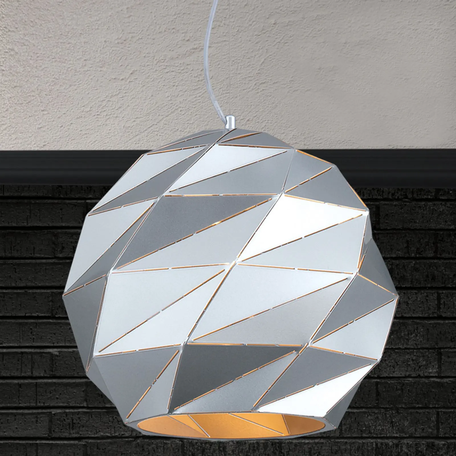 Viseća lampa ORIGAMI, srebrna, 1 izvor svetla - 1