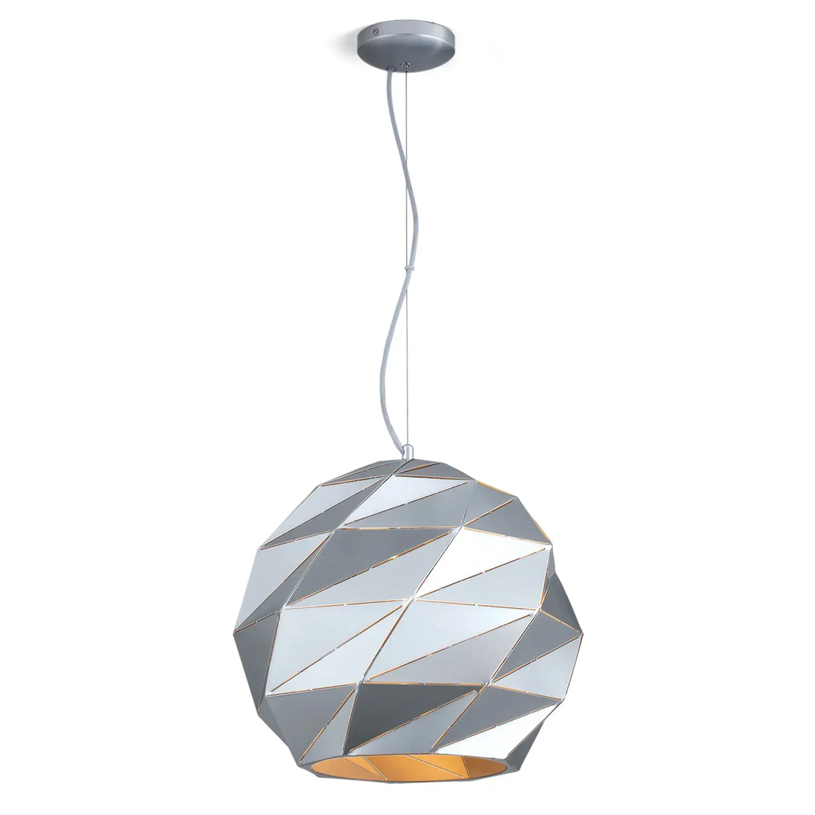 Viseća lampa ORIGAMI, srebrna, 1 izvor svetla - 4