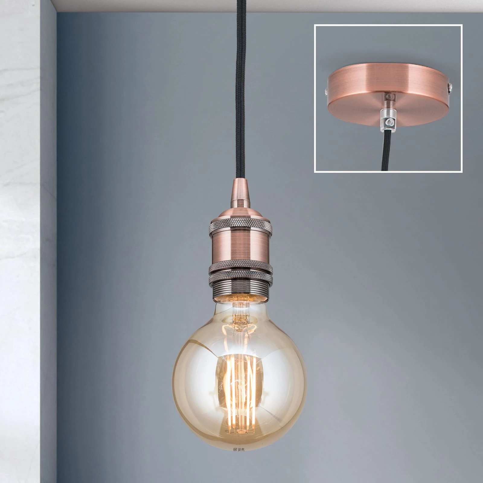 Viseća lampa JAILHOUSE, bakar - 2