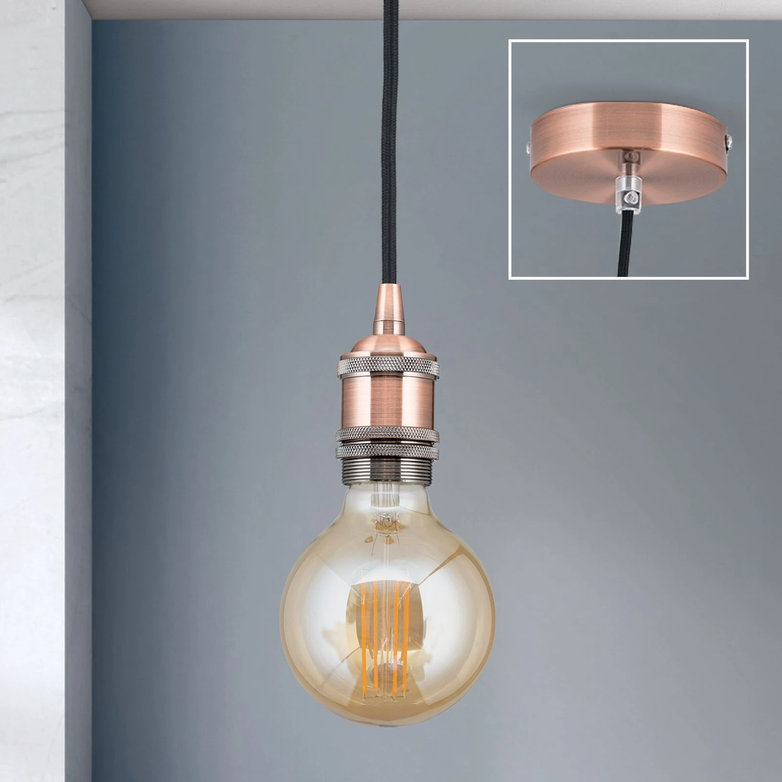 Viseća lampa JAILHOUSE, bakar - 3