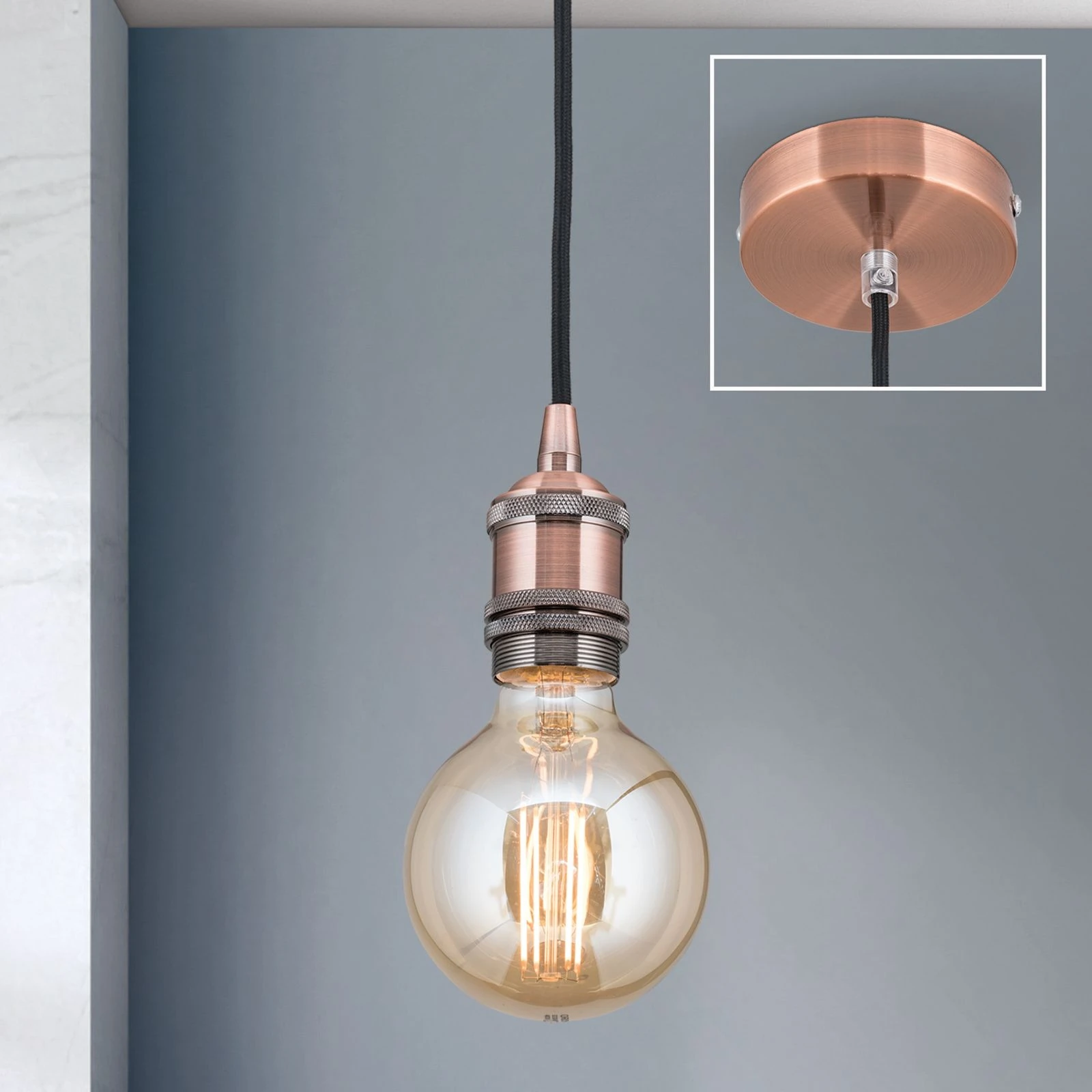 Viseća lampa JAILHOUSE, bakar - 7