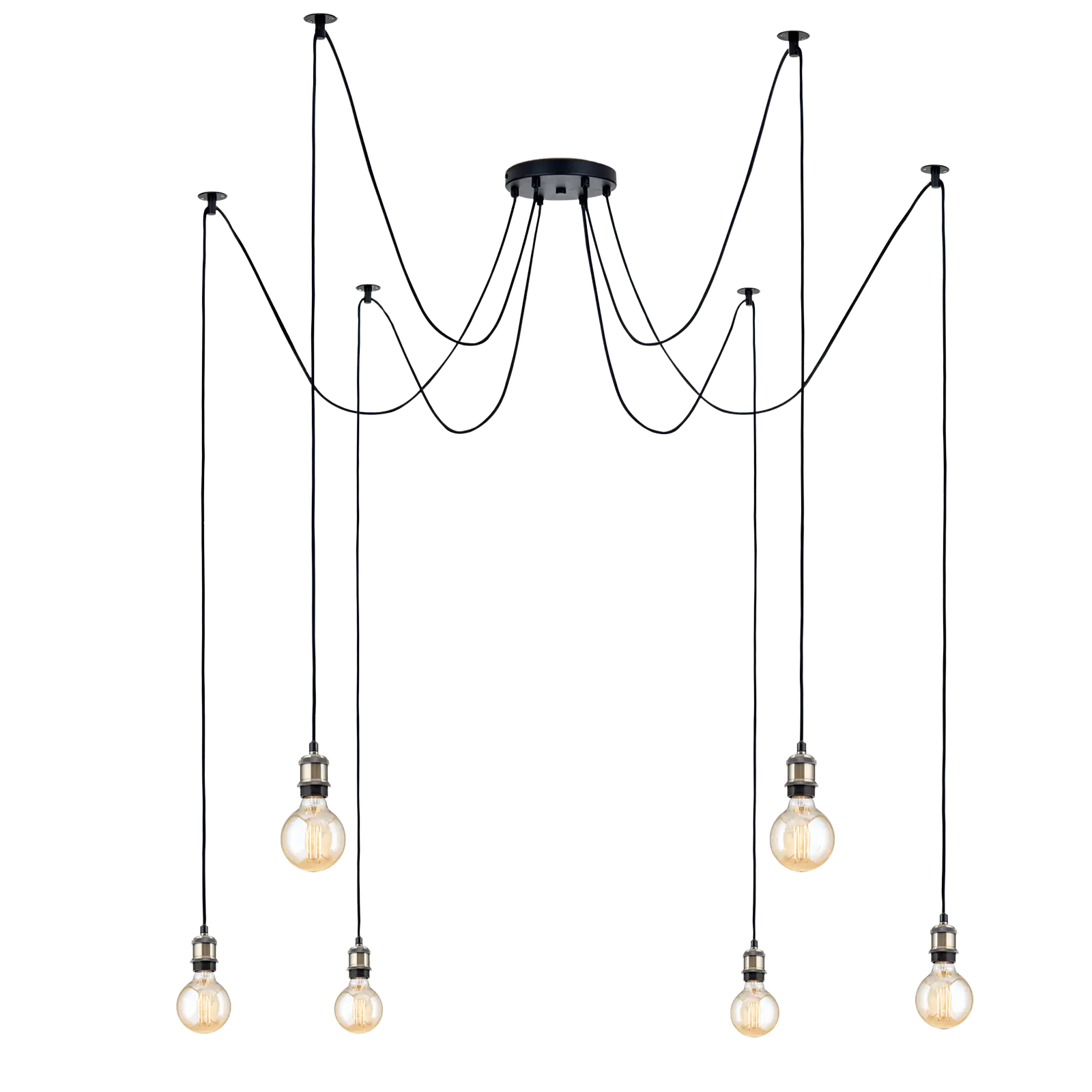 Viseća lampa JAILHOUSE sa šest izvora svetla - 7