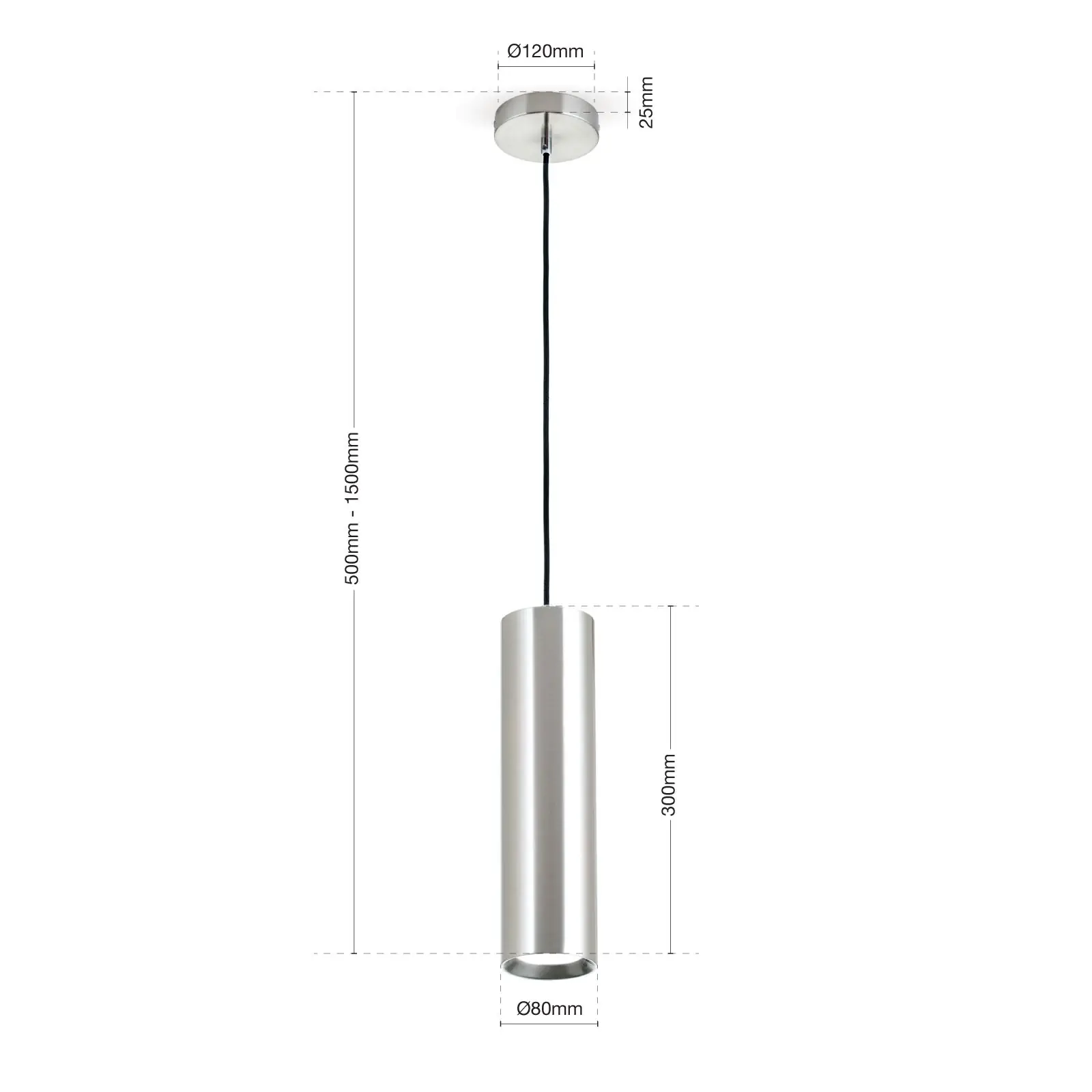 Viseća lampa TRESEN, saten - 7