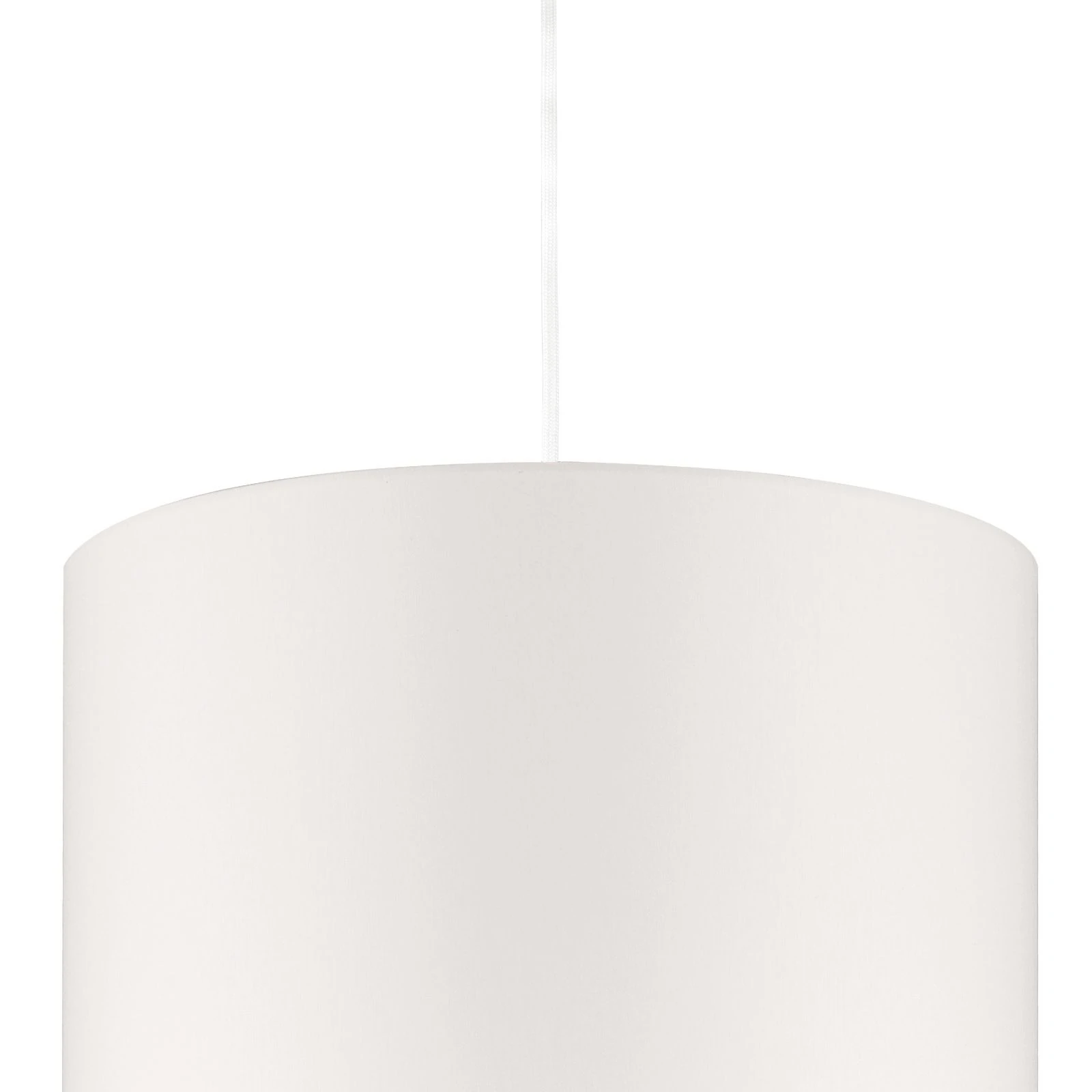 Viseća lampa SHADE, mala, 1 izvor svetla (E27), bela završna obrada, beli cilindrični abažur - 2