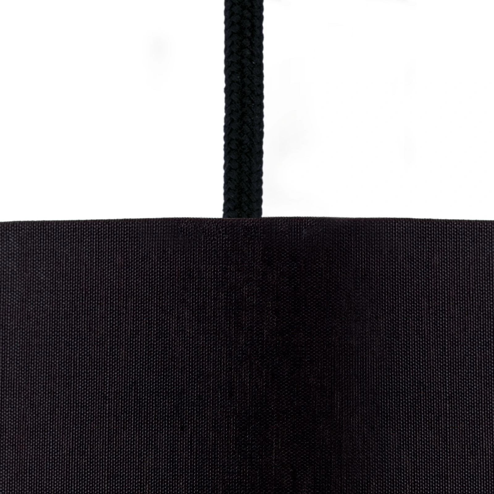 Viseća lampa SHADE, velika, 1 izvor svetla (E27), crna završna obrada, crni cilindrični abažur - 2