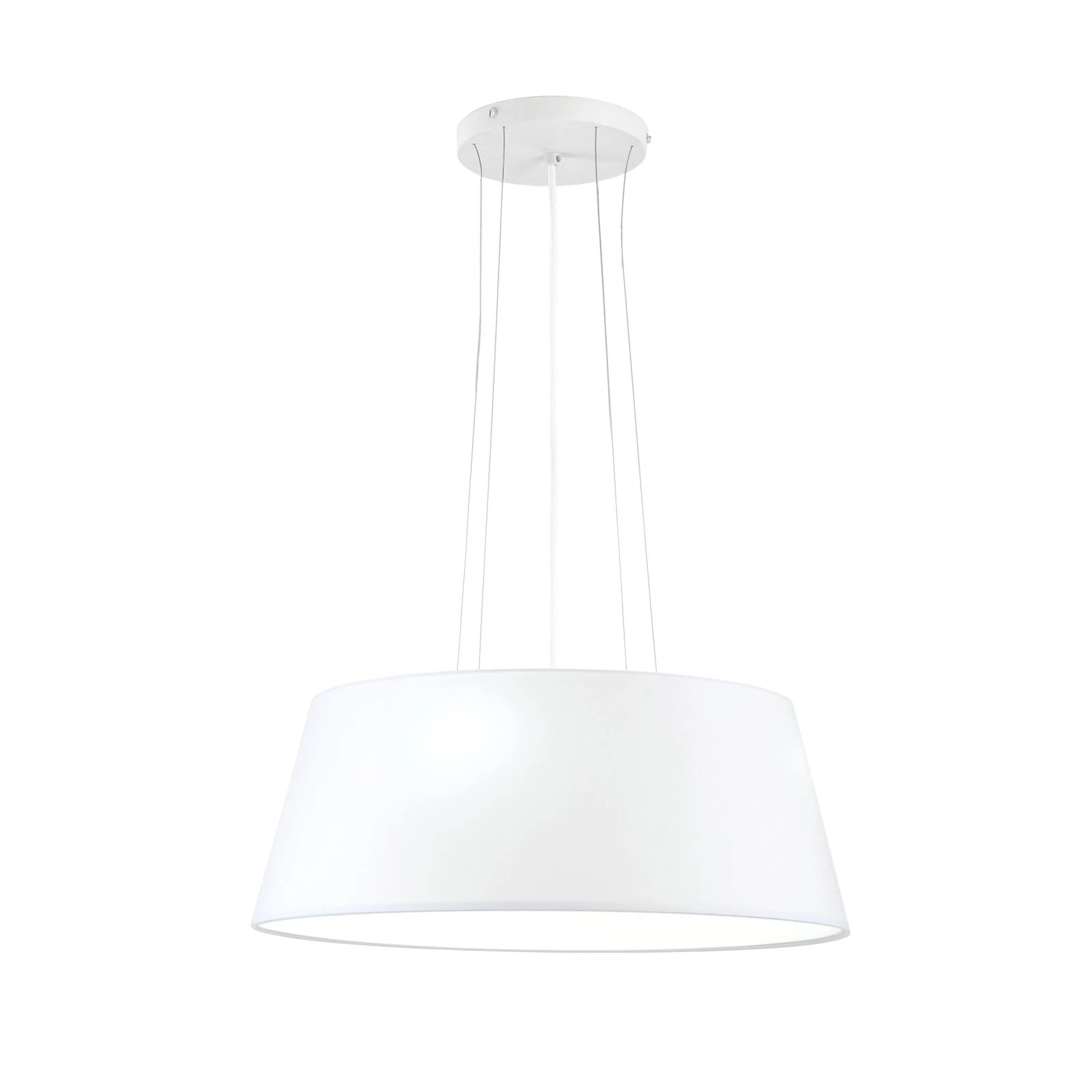 Viseća lampa SHADE, 4 izvora svetla, Ø 50 cm, bela završna obrada, beli konusni abažur - 4
