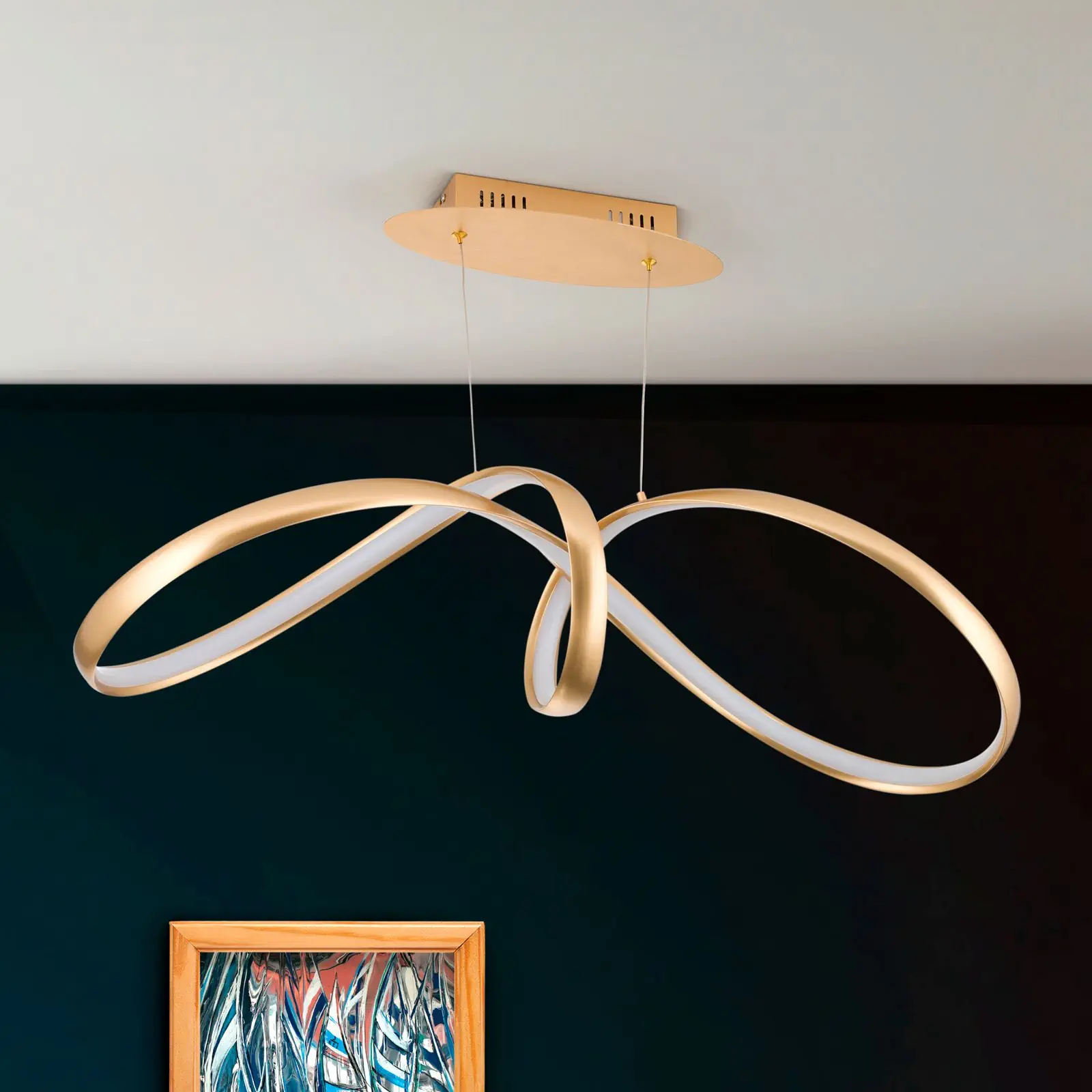 LED viseća lampa CIRCUS, mesing mat - 3