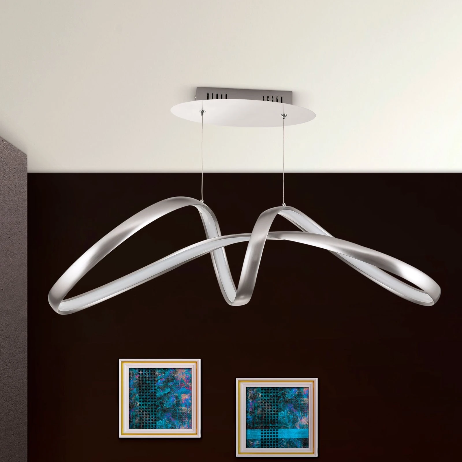 LED viseća lampa CIRCUS, saten - 3